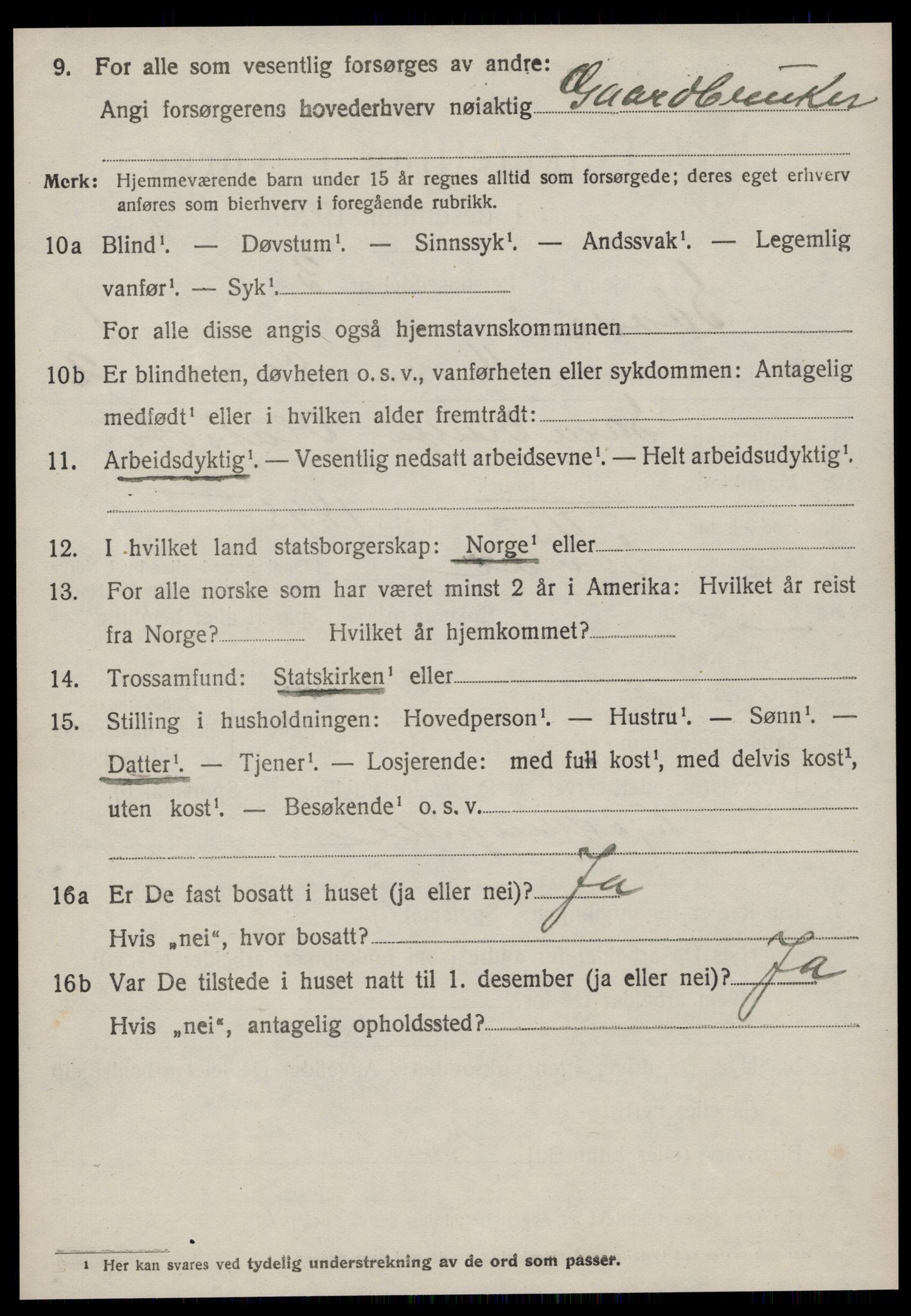 SAT, 1920 census for Syvde, 1920, p. 603