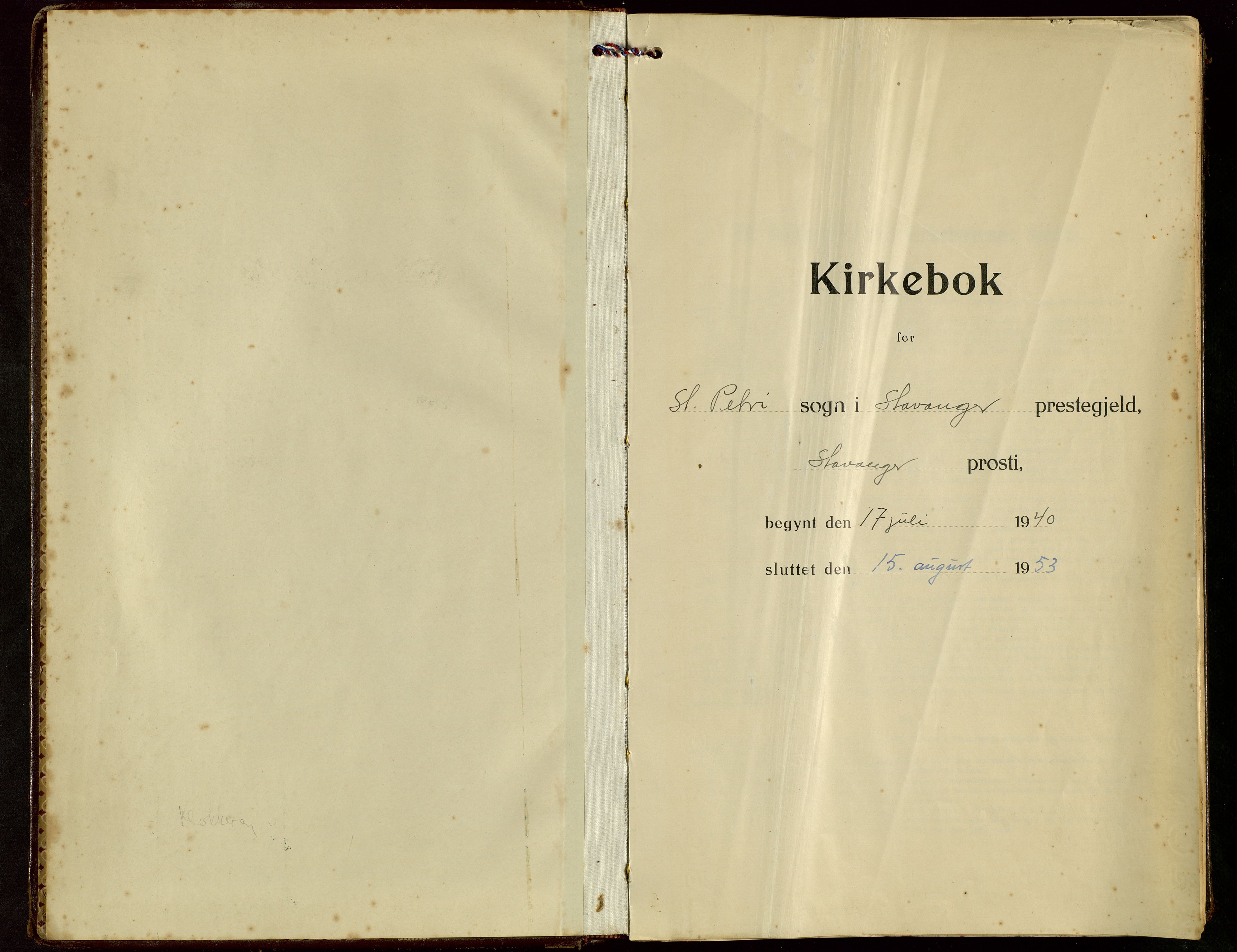 St. Petri sokneprestkontor, SAST/A-101813/001/30/30BB/L0013: Parish register (copy) no. B 13, 1940-1953