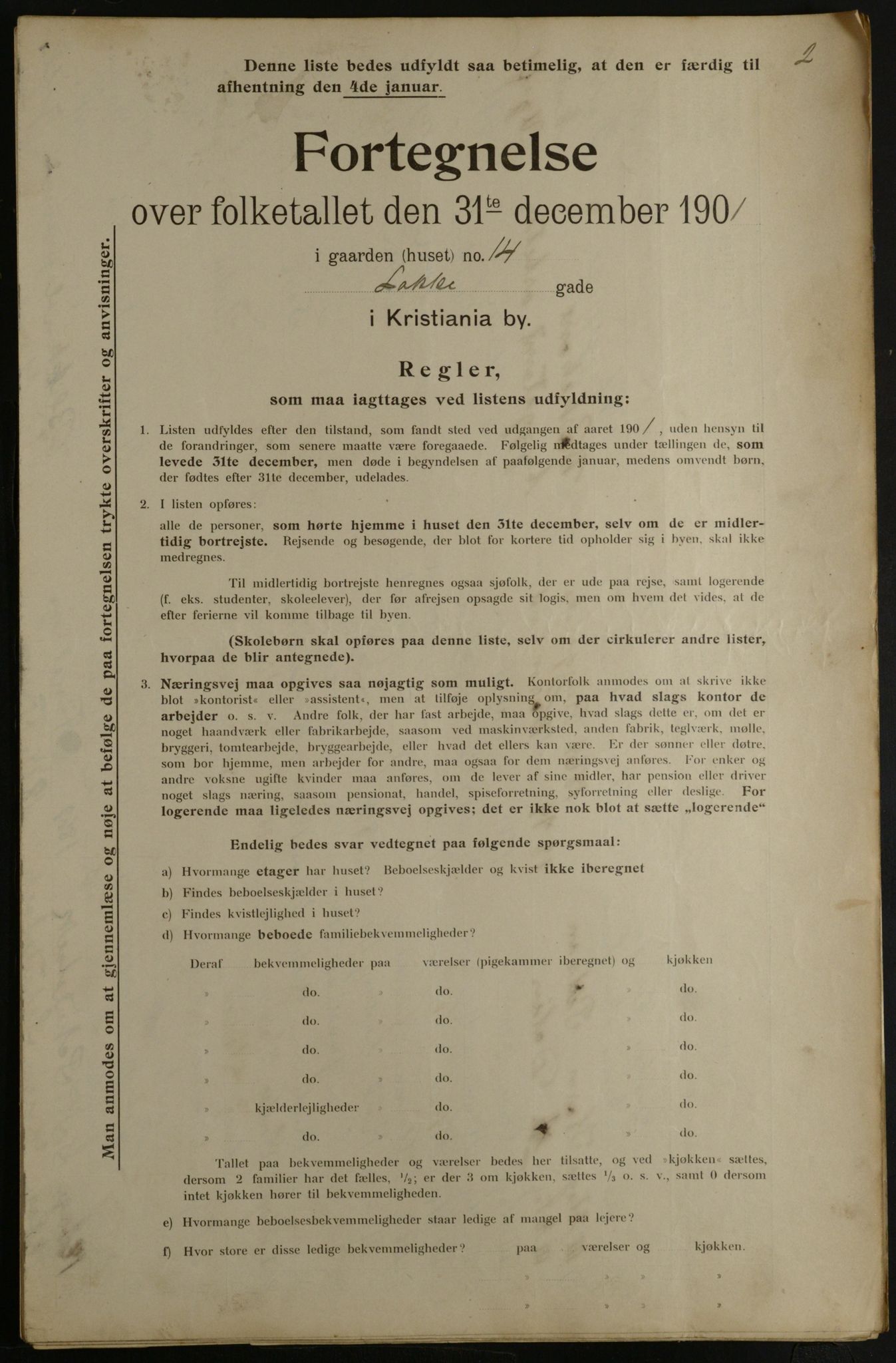 OBA, Municipal Census 1901 for Kristiania, 1901, p. 8534