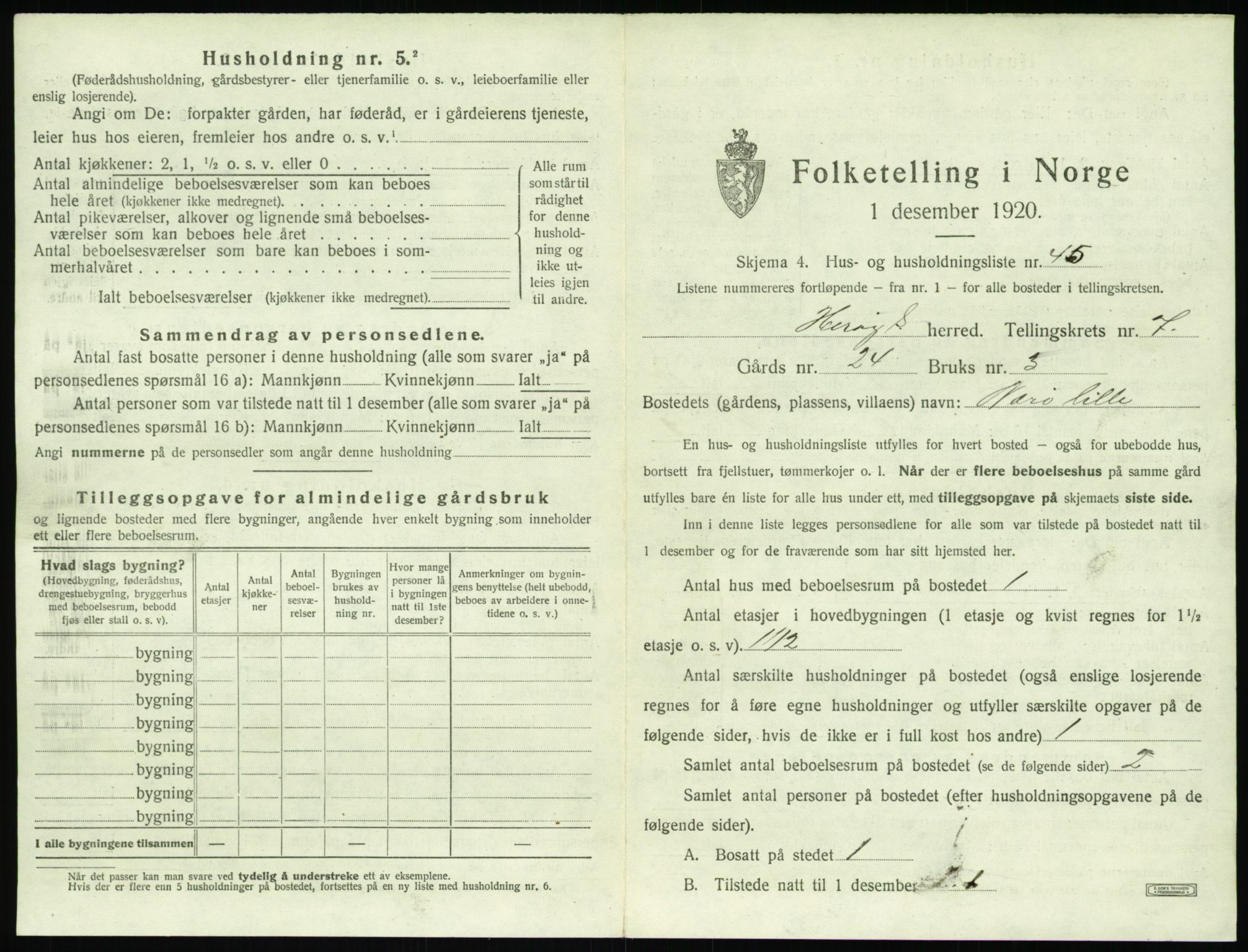 SAT, 1920 census for Herøy (MR), 1920, p. 561