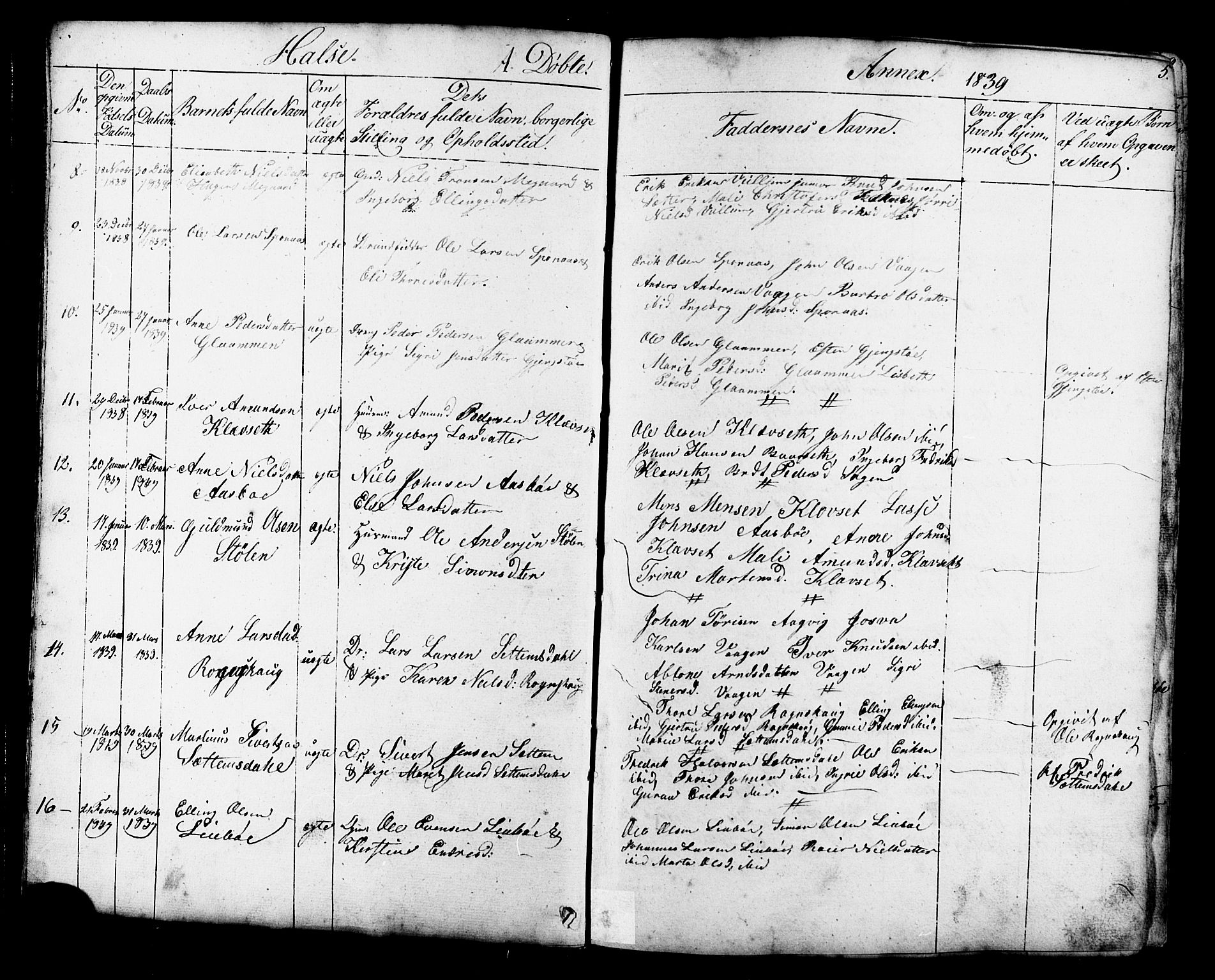 Ministerialprotokoller, klokkerbøker og fødselsregistre - Møre og Romsdal, AV/SAT-A-1454/576/L0890: Parish register (copy) no. 576C01, 1837-1908, p. 5