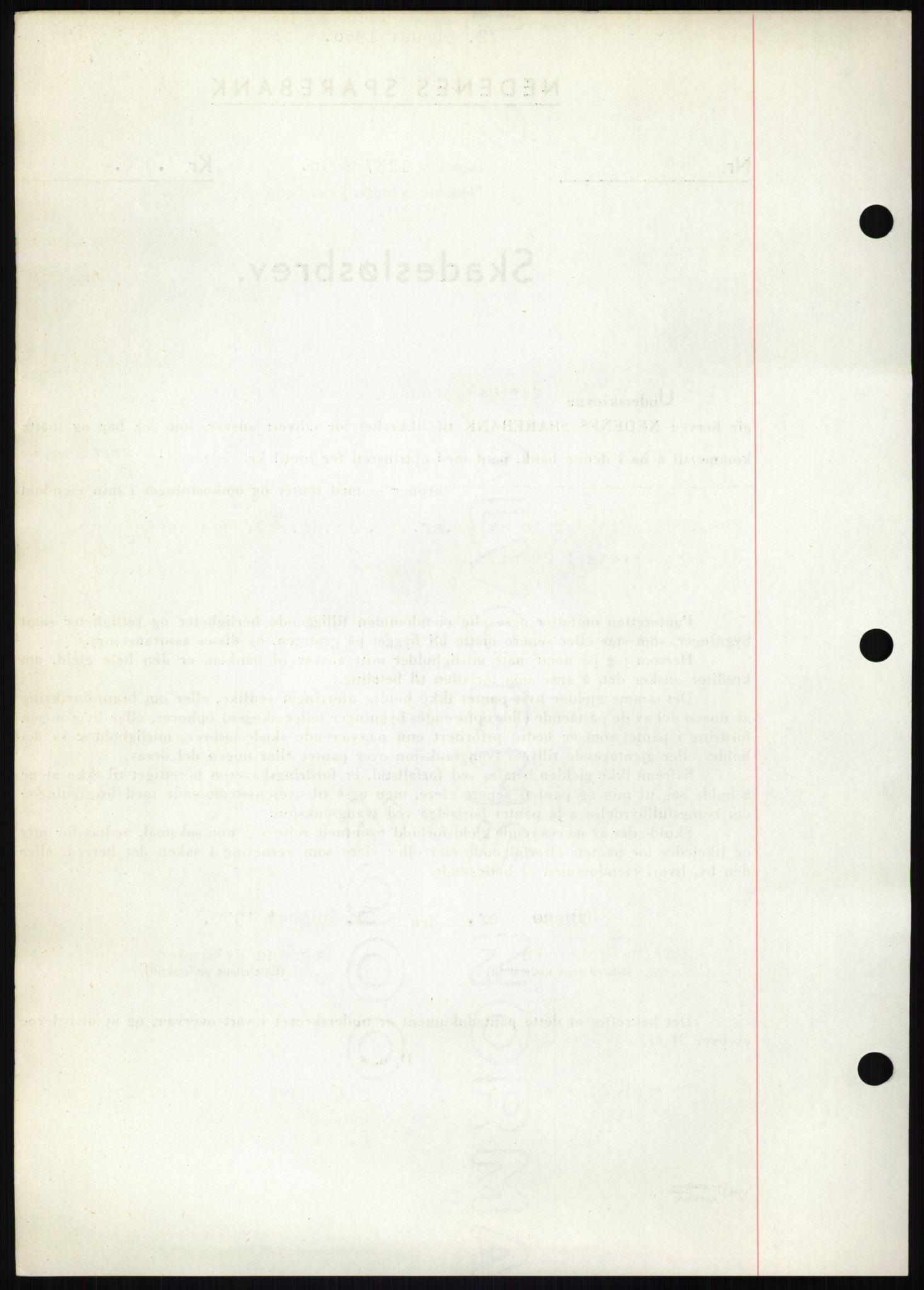 Nedenes sorenskriveri, SAK/1221-0006/G/Gb/Gbb/L0008: Mortgage book no. B8, 1950-1950, Diary no: : 1237/1950