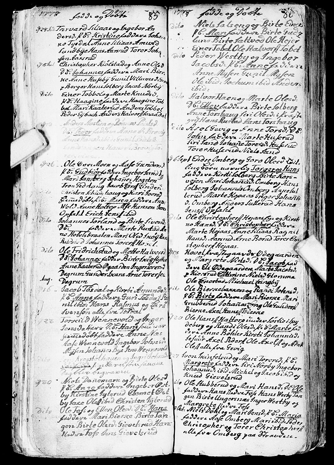 Enebakk prestekontor Kirkebøker, AV/SAO-A-10171c/F/Fa/L0002: Parish register (official) no. I 2, 1755-1806, p. 85-86