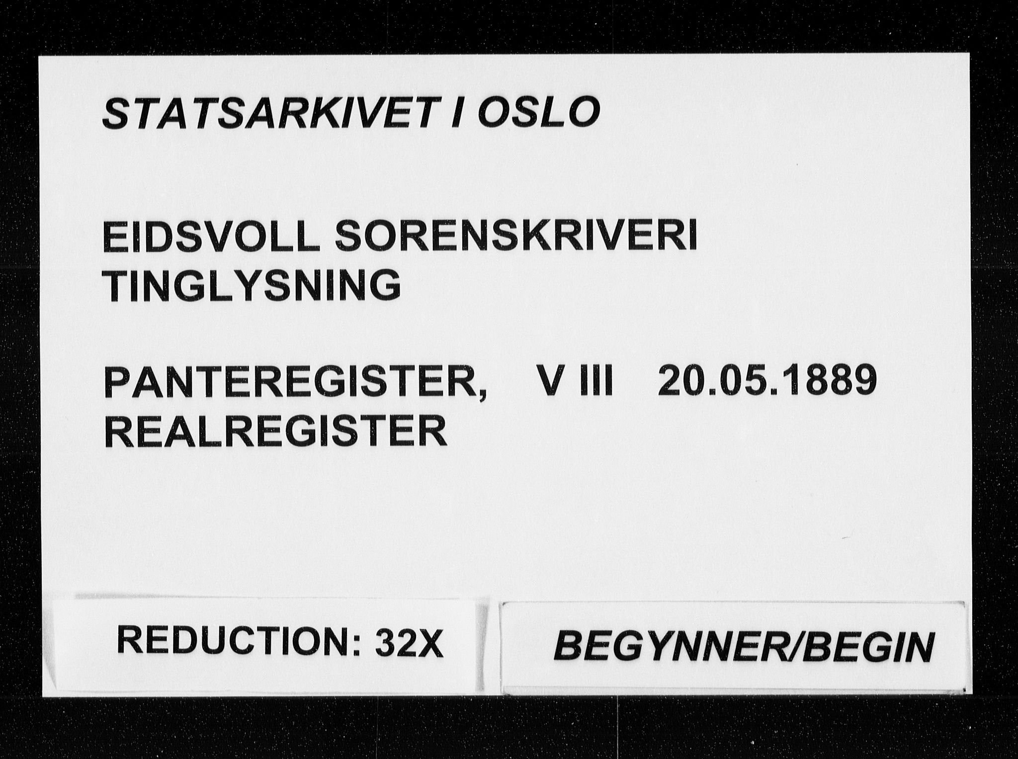 Eidsvoll tingrett, AV/SAO-A-10371/G/Ga/Gae/L0003: Mortgage register no. V III