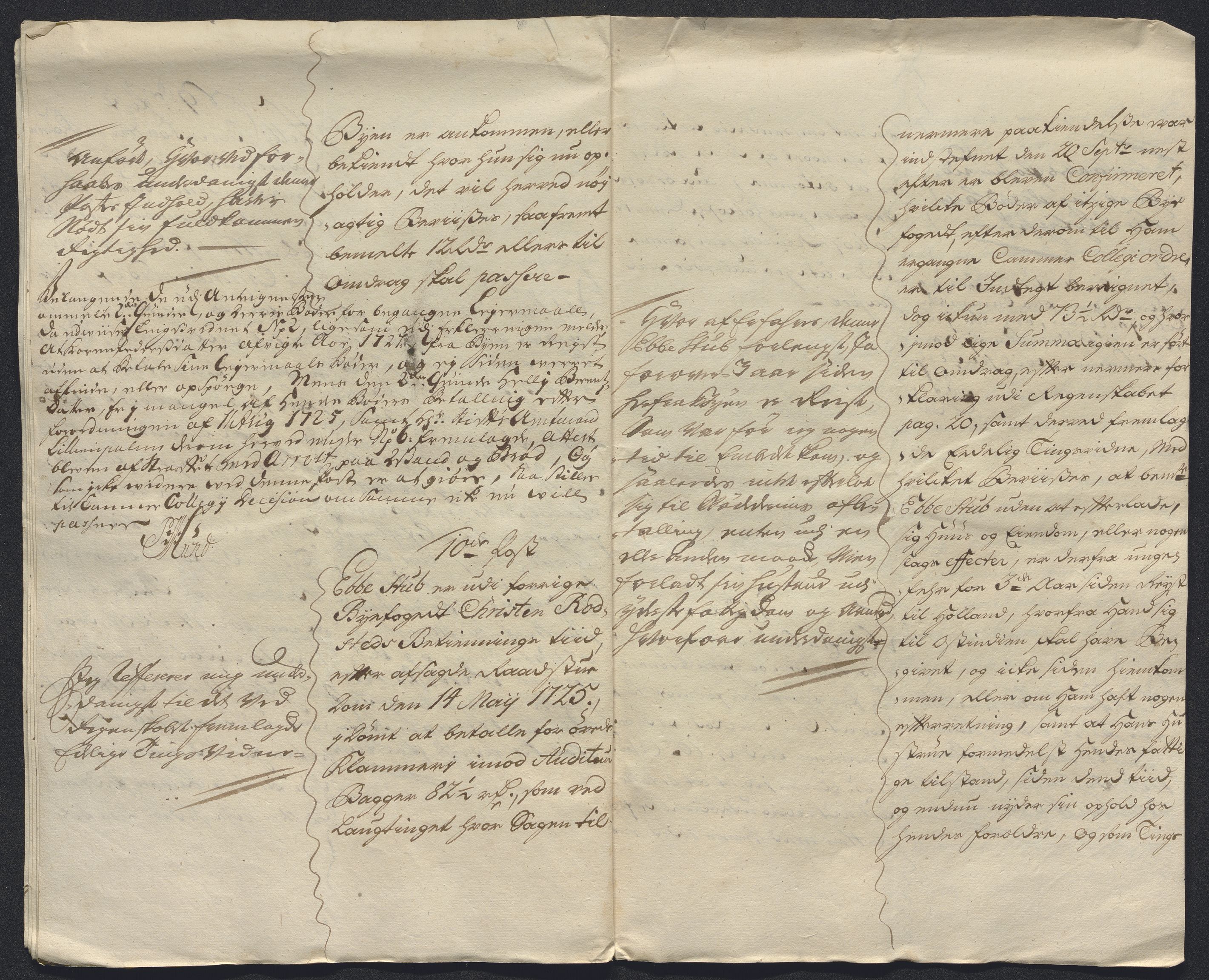 Rentekammeret inntil 1814, Reviderte regnskaper, Byregnskaper, AV/RA-EA-4066/R/Rm/L0286: [M19] Sikt og sakefall, 1719-1727, p. 672