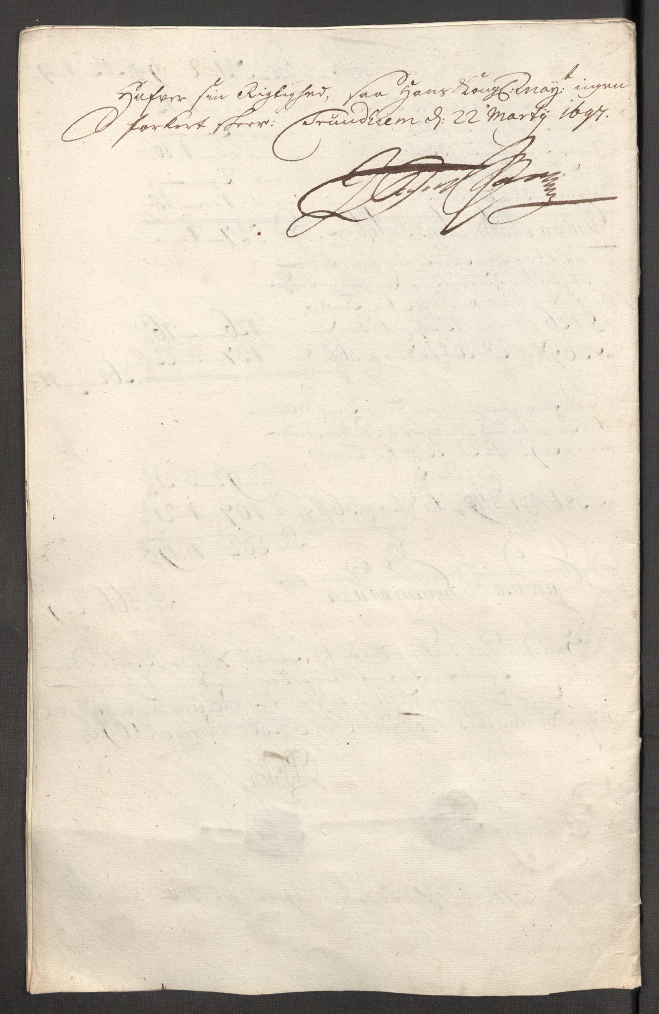 Rentekammeret inntil 1814, Reviderte regnskaper, Fogderegnskap, AV/RA-EA-4092/R64/L4425: Fogderegnskap Namdal, 1696-1698, p. 33