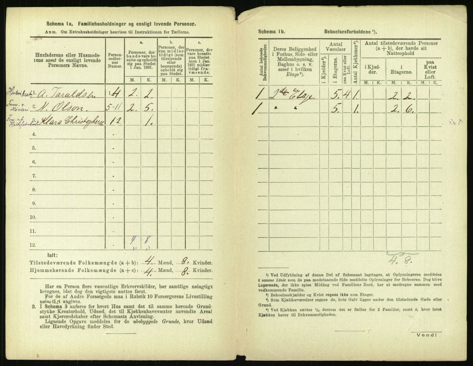 RA, 1891 census for 0301 Kristiania, 1891, p. 77014