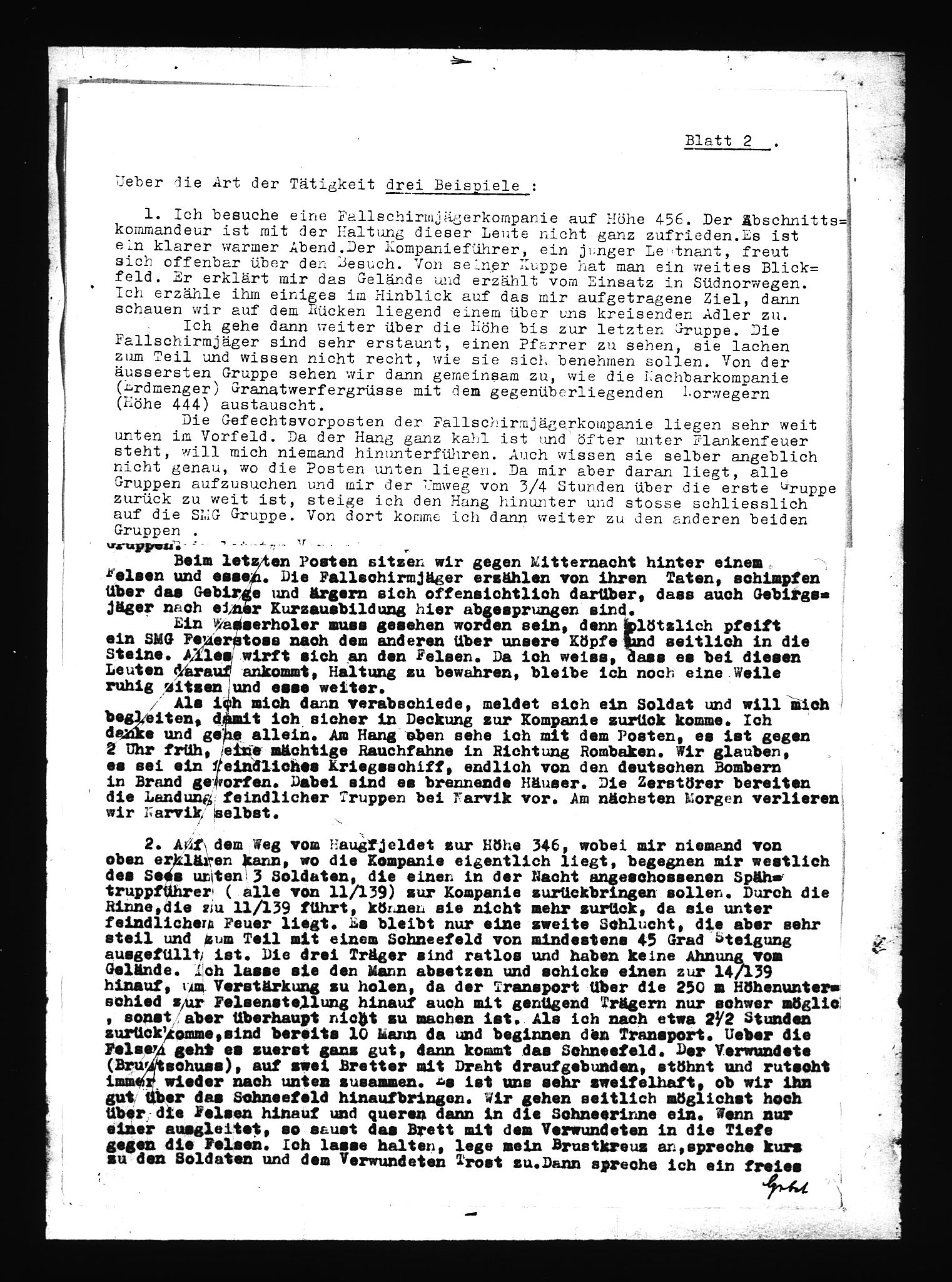 Documents Section, AV/RA-RAFA-2200/V/L0086: Amerikansk mikrofilm "Captured German Documents".
Box No. 725.  FKA jnr. 601/1954., 1940, p. 405