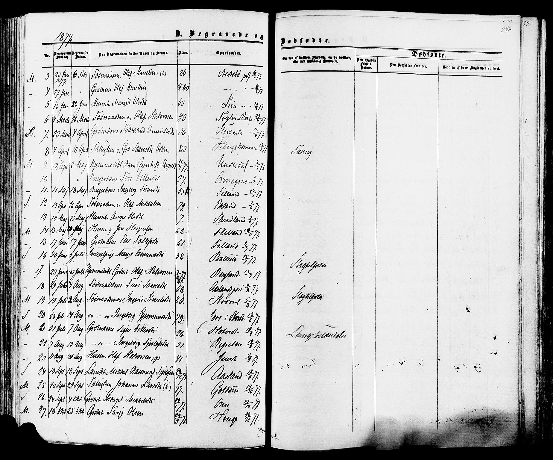 Mo kirkebøker, SAKO/A-286/F/Fa/L0006: Parish register (official) no. I 6, 1865-1885, p. 248