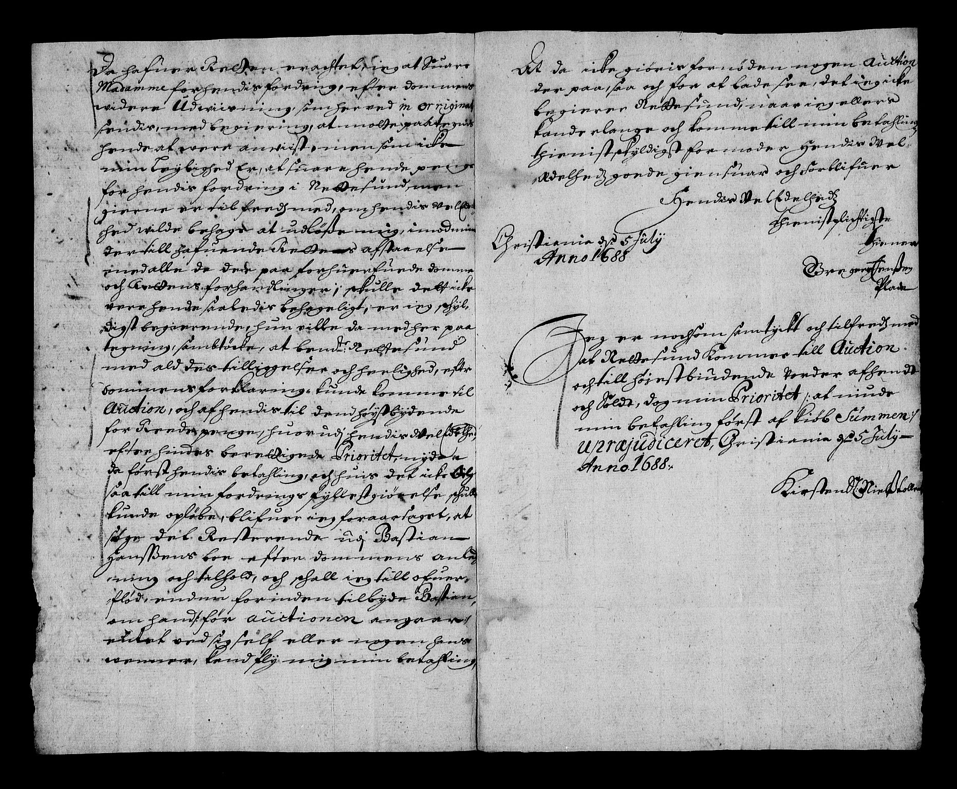 Stattholderembetet 1572-1771, RA/EA-2870/Af/L0002: Avskrifter av vedlegg til originale supplikker, nummerert i samsvar med supplikkbøkene, 1687-1689, p. 189