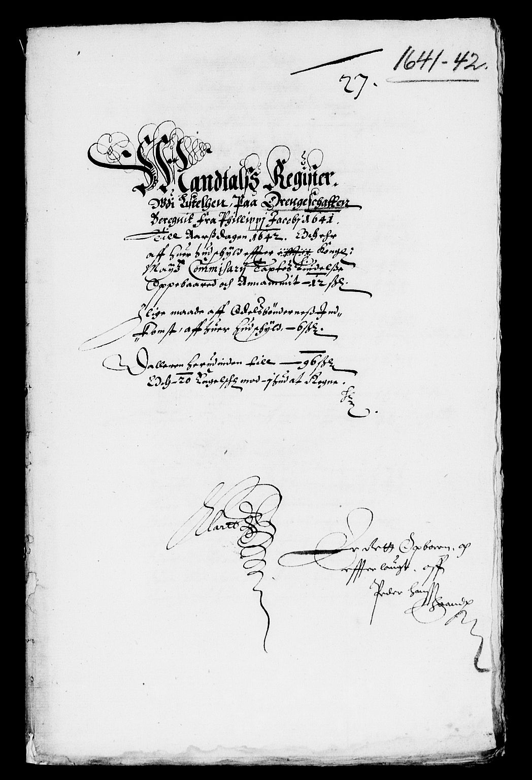 Rentekammeret inntil 1814, Reviderte regnskaper, Lensregnskaper, RA/EA-5023/R/Rb/Rbr/L0013: Lista len, 1640-1642