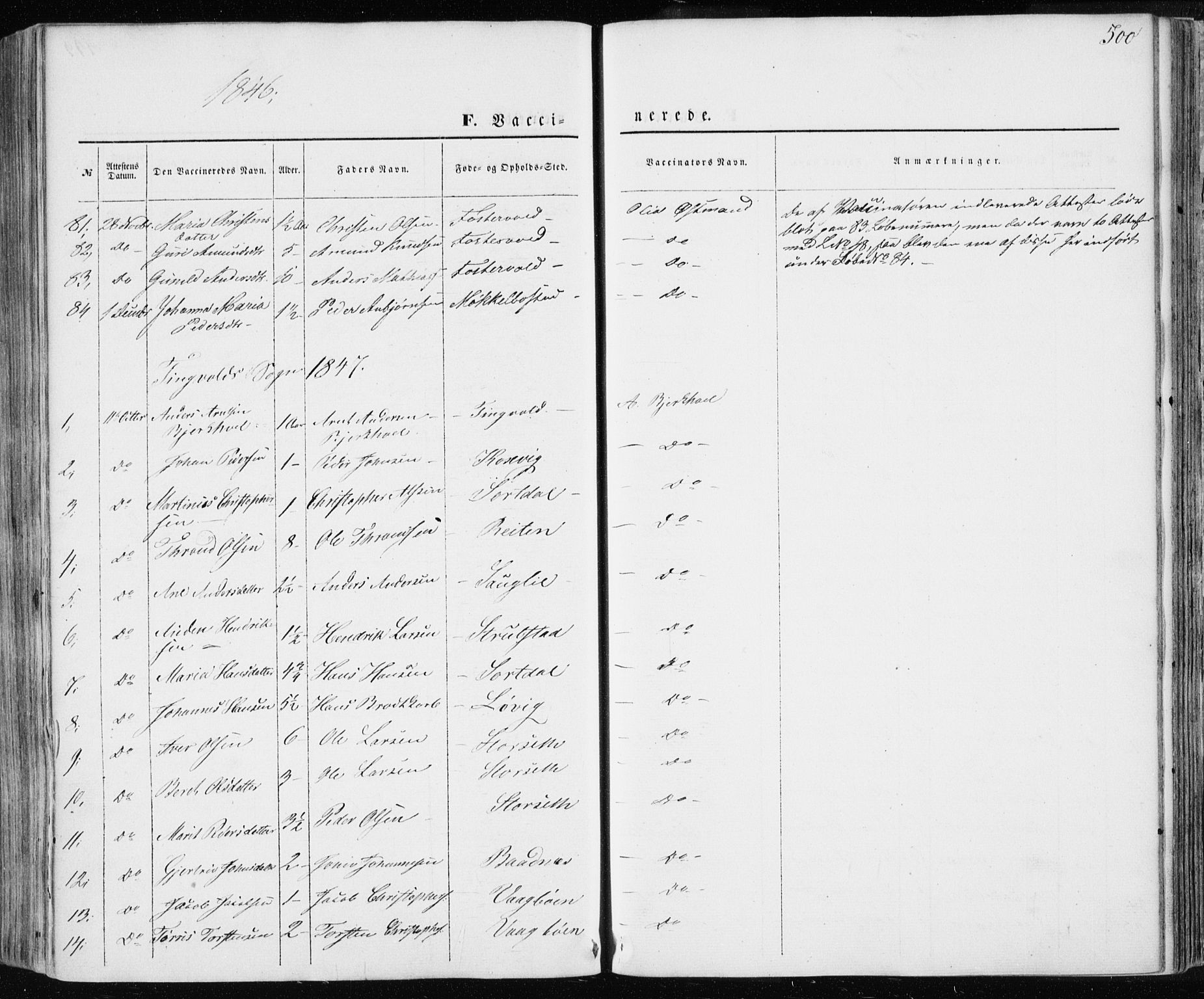 Ministerialprotokoller, klokkerbøker og fødselsregistre - Møre og Romsdal, SAT/A-1454/586/L0984: Parish register (official) no. 586A10, 1844-1856, p. 500