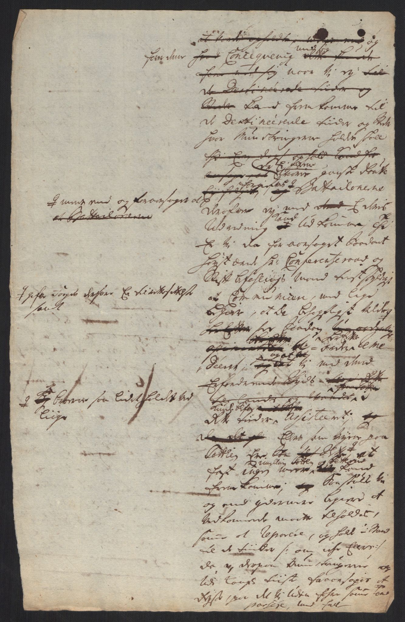 Kommanderende general (KG I) med Det norske krigsdirektorium, AV/RA-EA-5419/B/L0013: Kommanderende generals konsepter, 1730-1733, p. 96