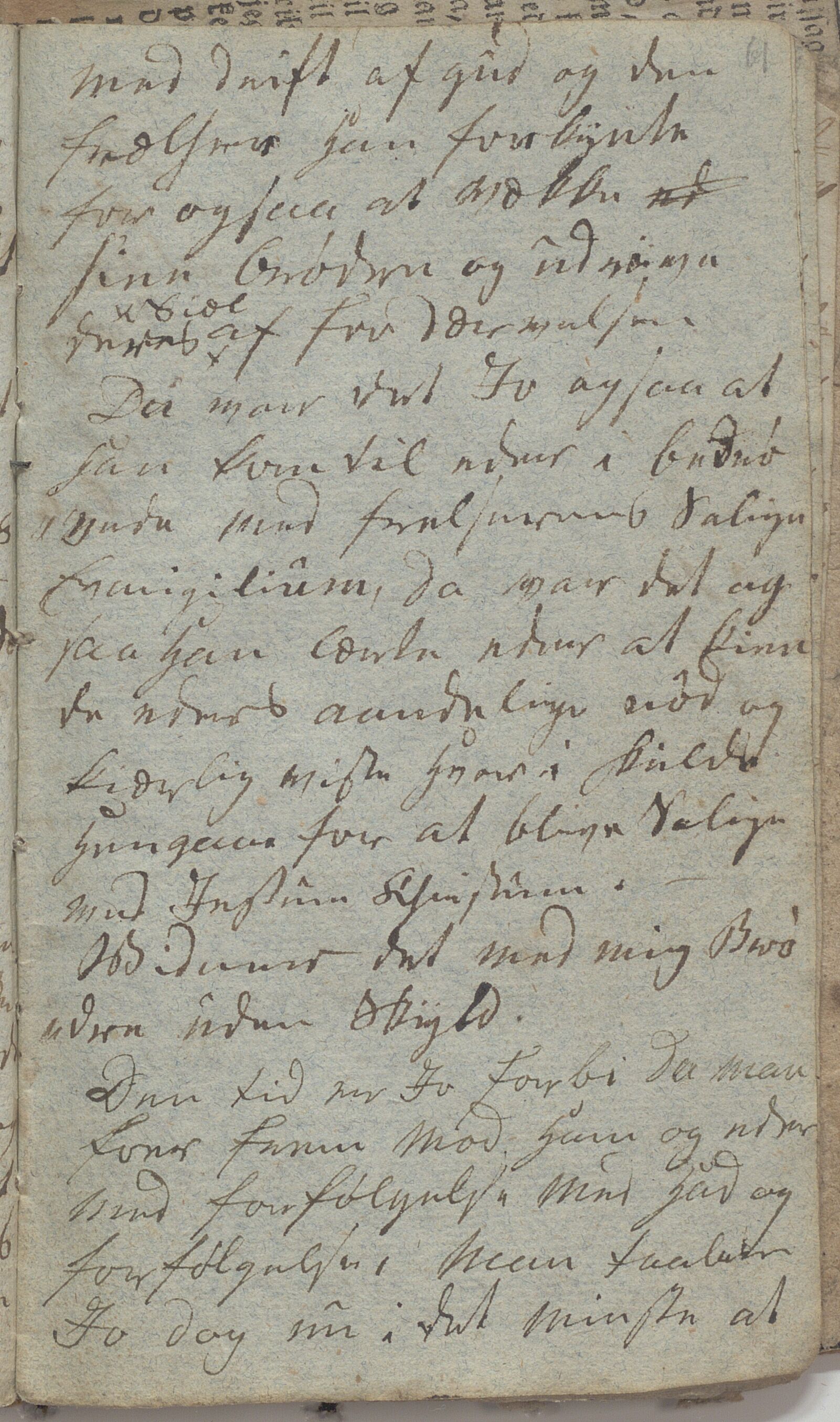 Heggtveitsamlingen, TMF/A-1007/H/L0045/0004: Brev, kopibøker, biografiske opptegnelser etc. / "Blegen", 1815-1830, p. 61