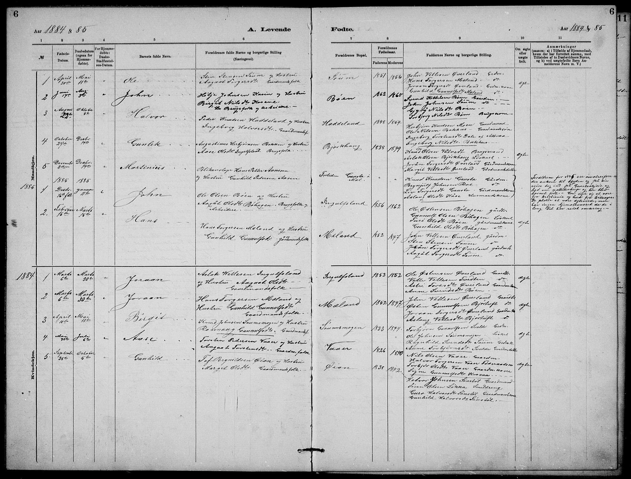 Rjukan kirkebøker, SAKO/A-294/G/Ga/L0001: Parish register (copy) no. 1, 1880-1914, p. 6