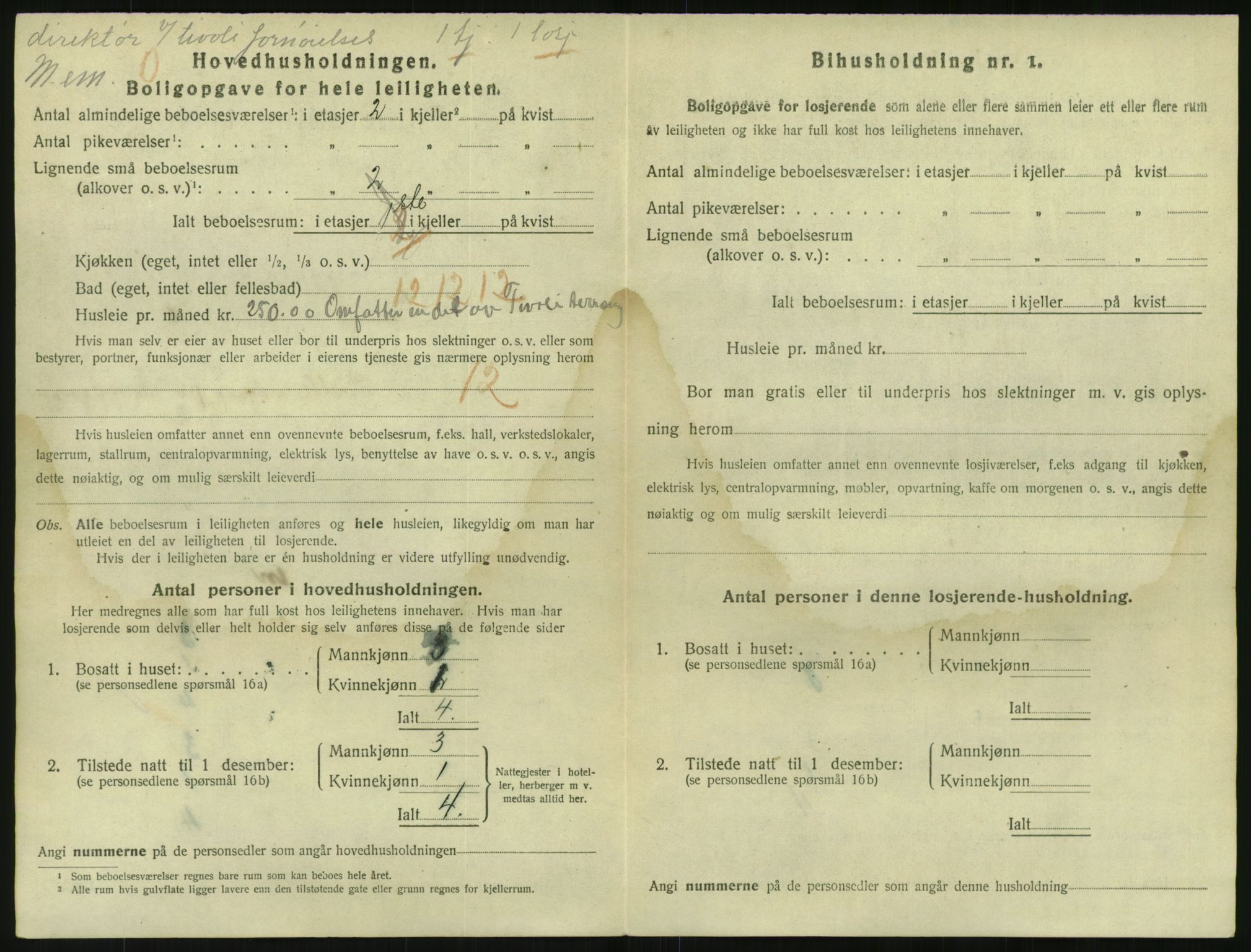 SAO, 1920 census for Kristiania, 1920, p. 105564