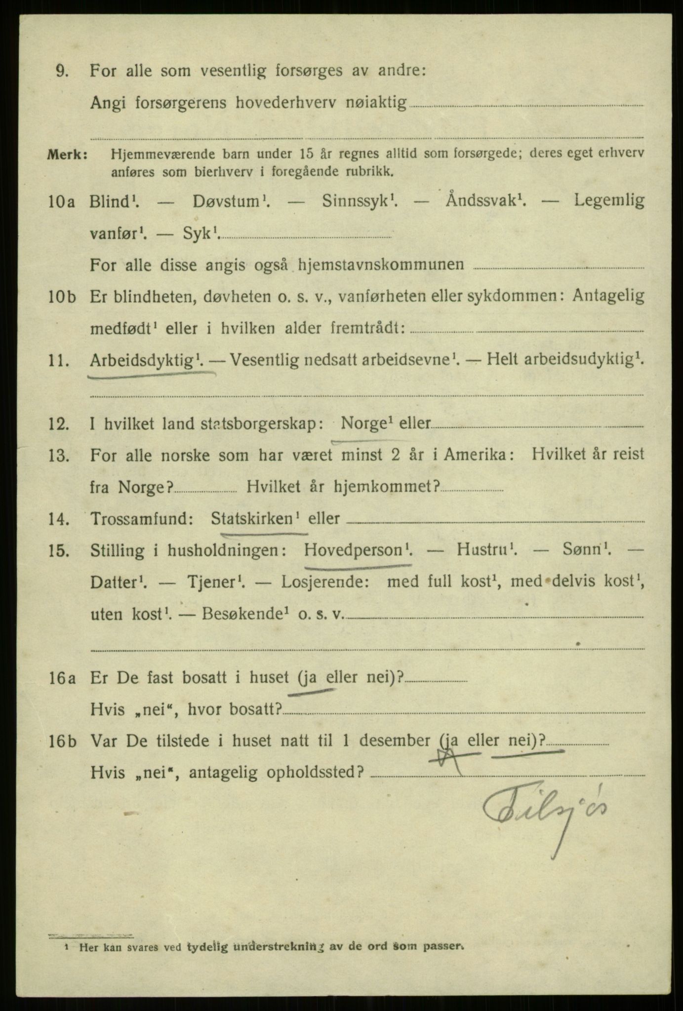 SAB, 1920 census for Bergen, 1920, p. 203344