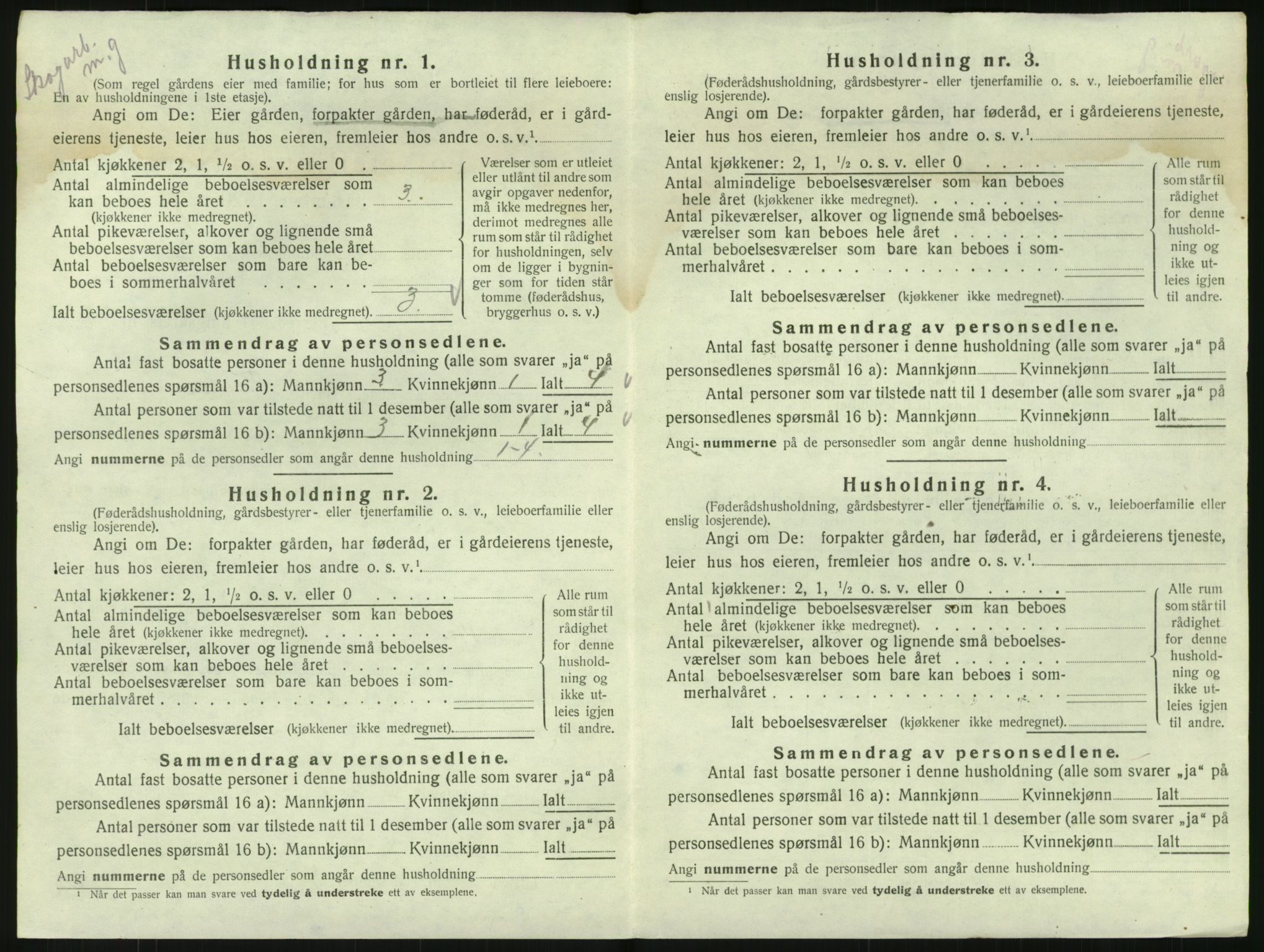 SAKO, 1920 census for Hovin, 1920, p. 356