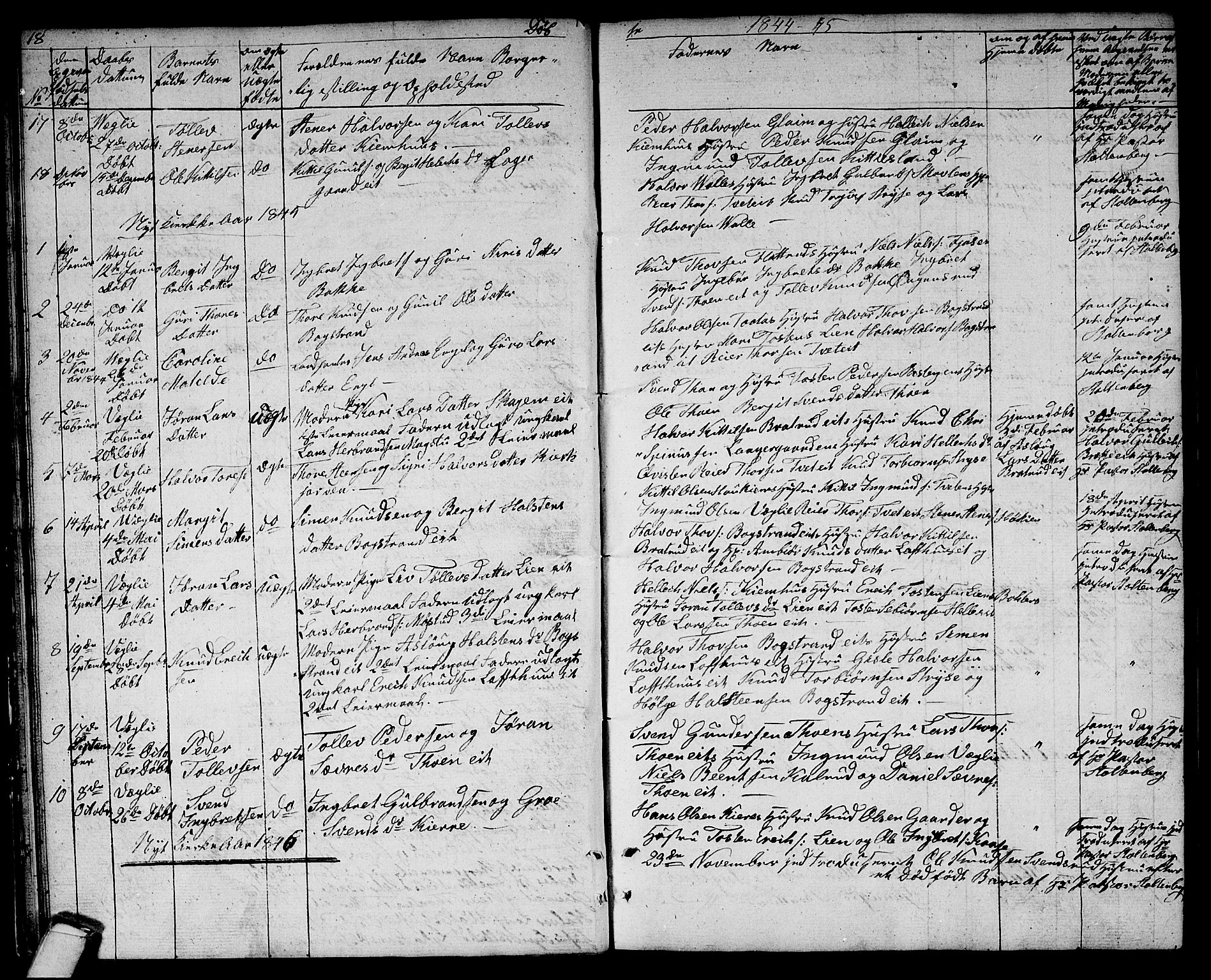 Rollag kirkebøker, AV/SAKO-A-240/G/Gb/L0001: Parish register (copy) no. II 1, 1836-1877, p. 18