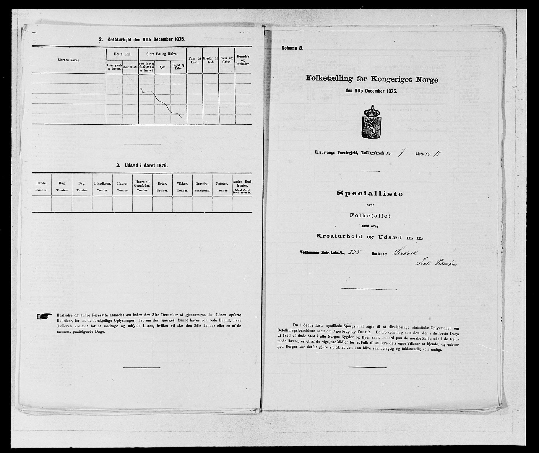 SAB, 1875 census for 1230P Ullensvang, 1875, p. 609