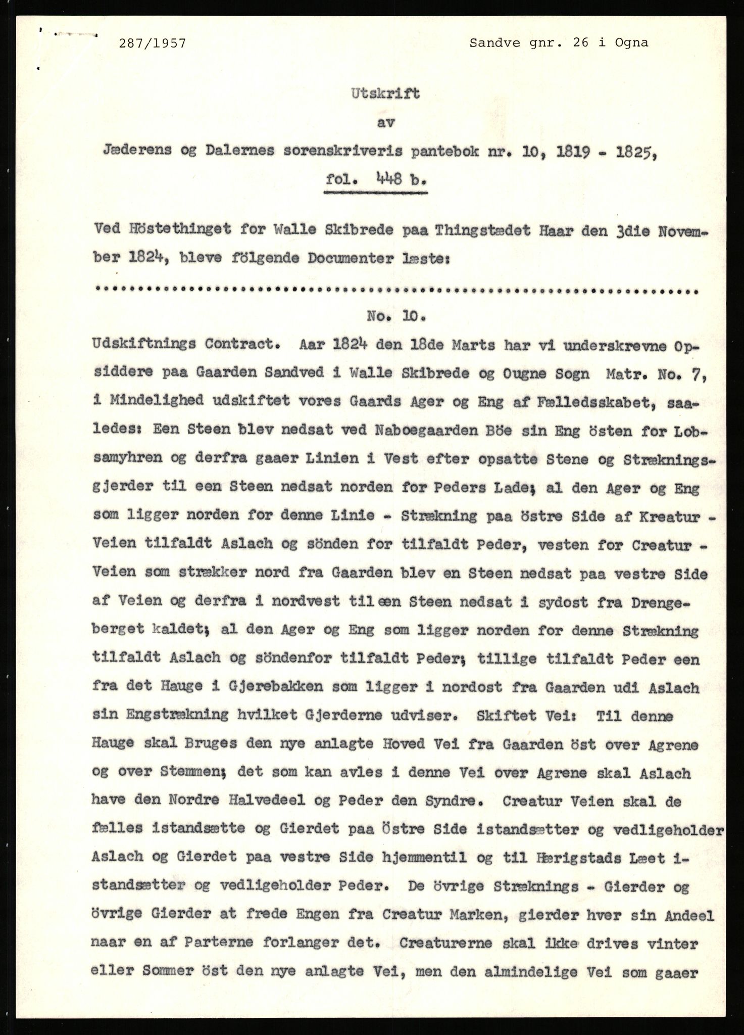 Statsarkivet i Stavanger, SAST/A-101971/03/Y/Yj/L0073: Avskrifter sortert etter gårdsnavn: Sandstøl ytre - Selland, 1750-1930, p. 22