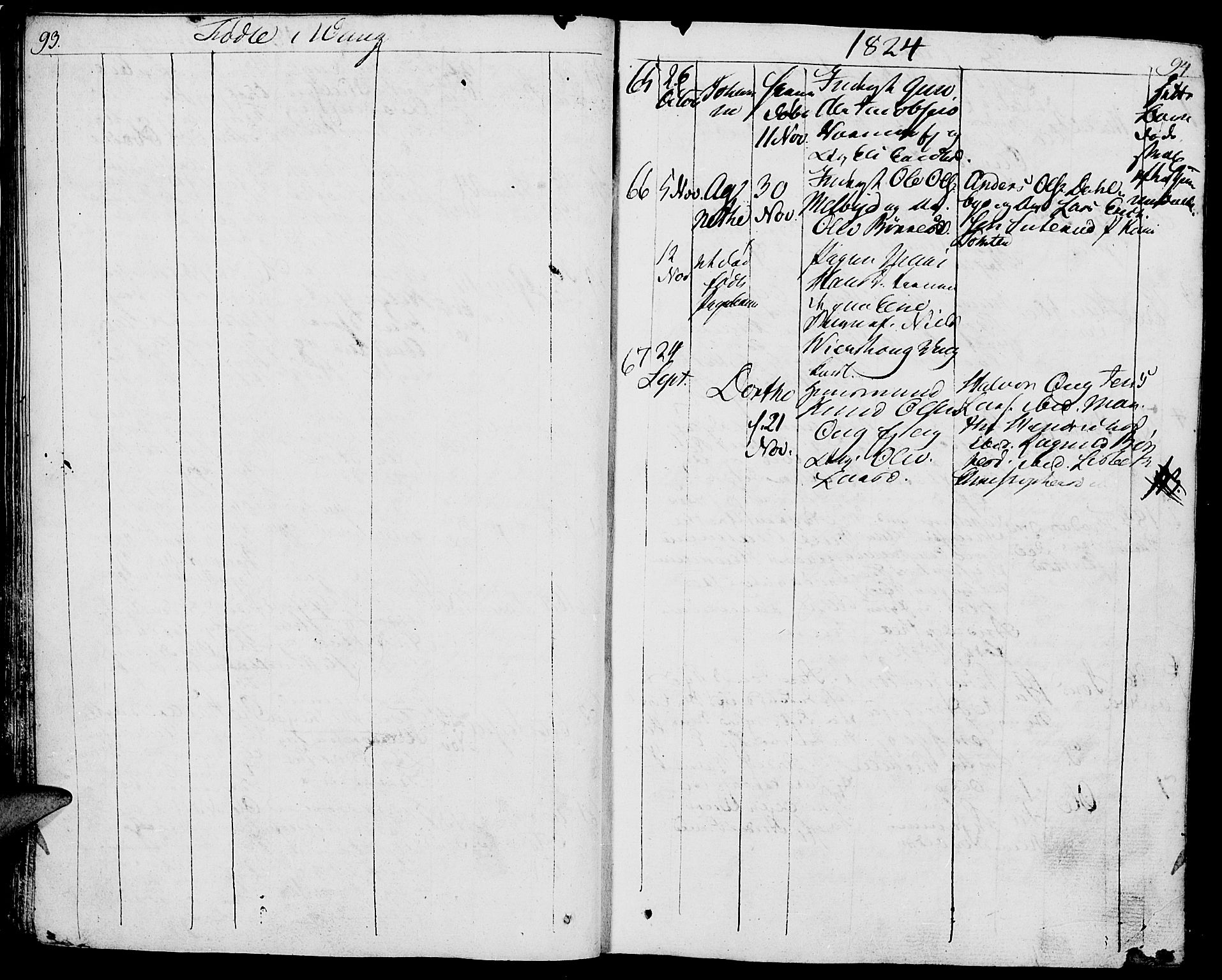 Vang prestekontor, Hedmark, AV/SAH-PREST-008/H/Ha/Haa/L0006: Parish register (official) no. 6 /1, 1809-1827, p. 93-94