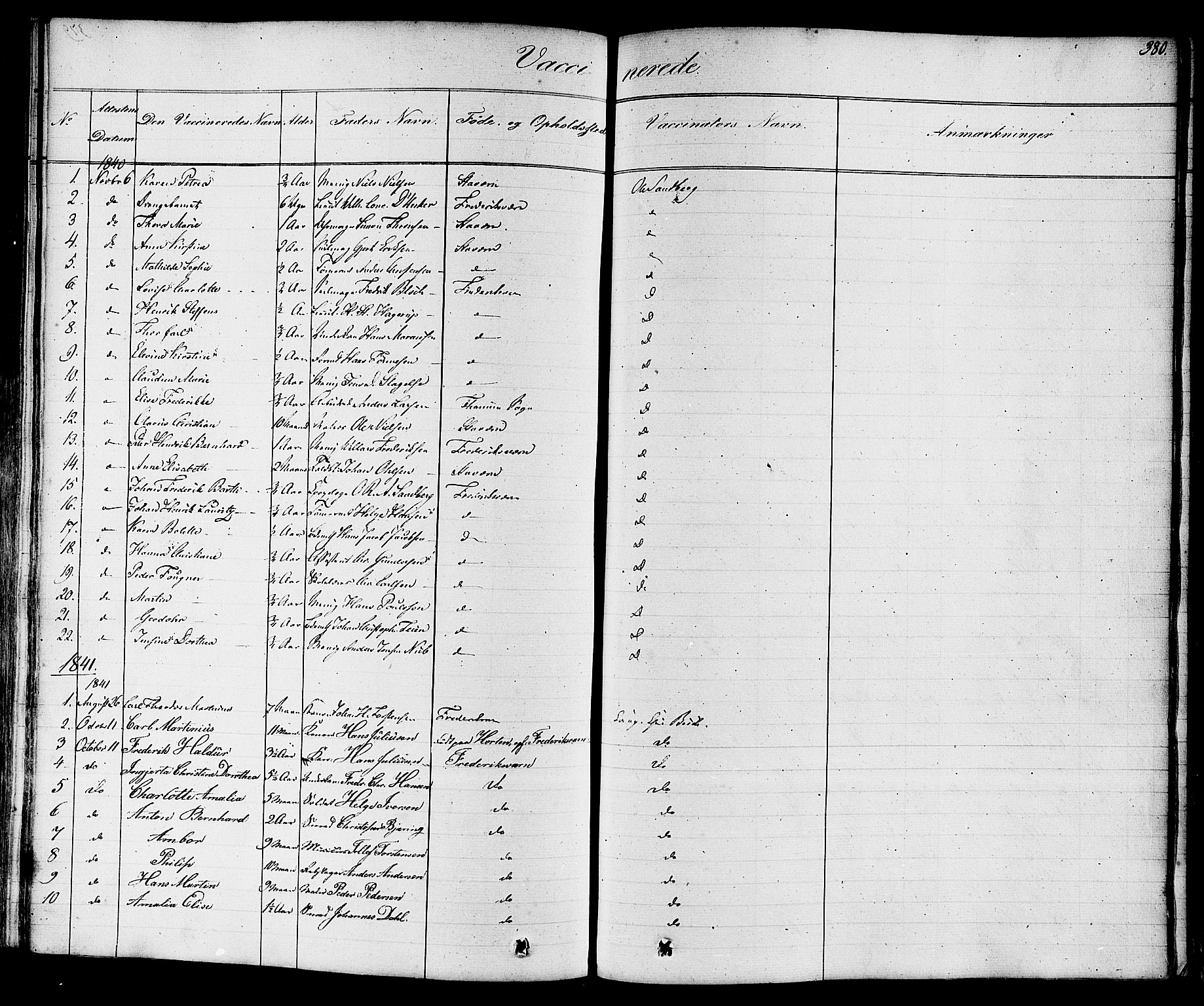 Stavern kirkebøker, SAKO/A-318/F/Fa/L0007: Parish register (official) no. 7, 1840-1877, p. 380