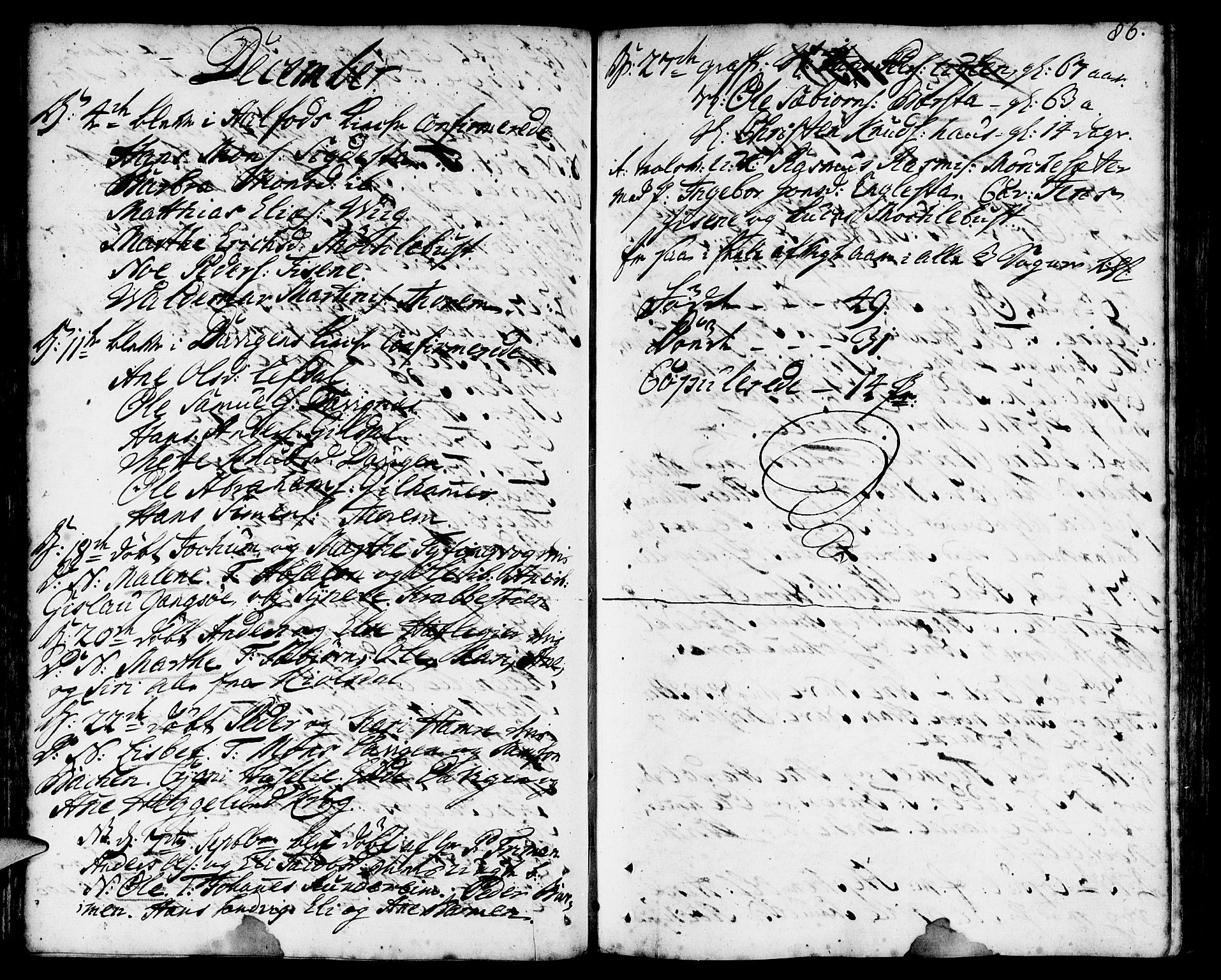 Davik sokneprestembete, SAB/A-79701/H/Haa/Haaa/L0002: Parish register (official) no. A 2, 1742-1816, p. 86