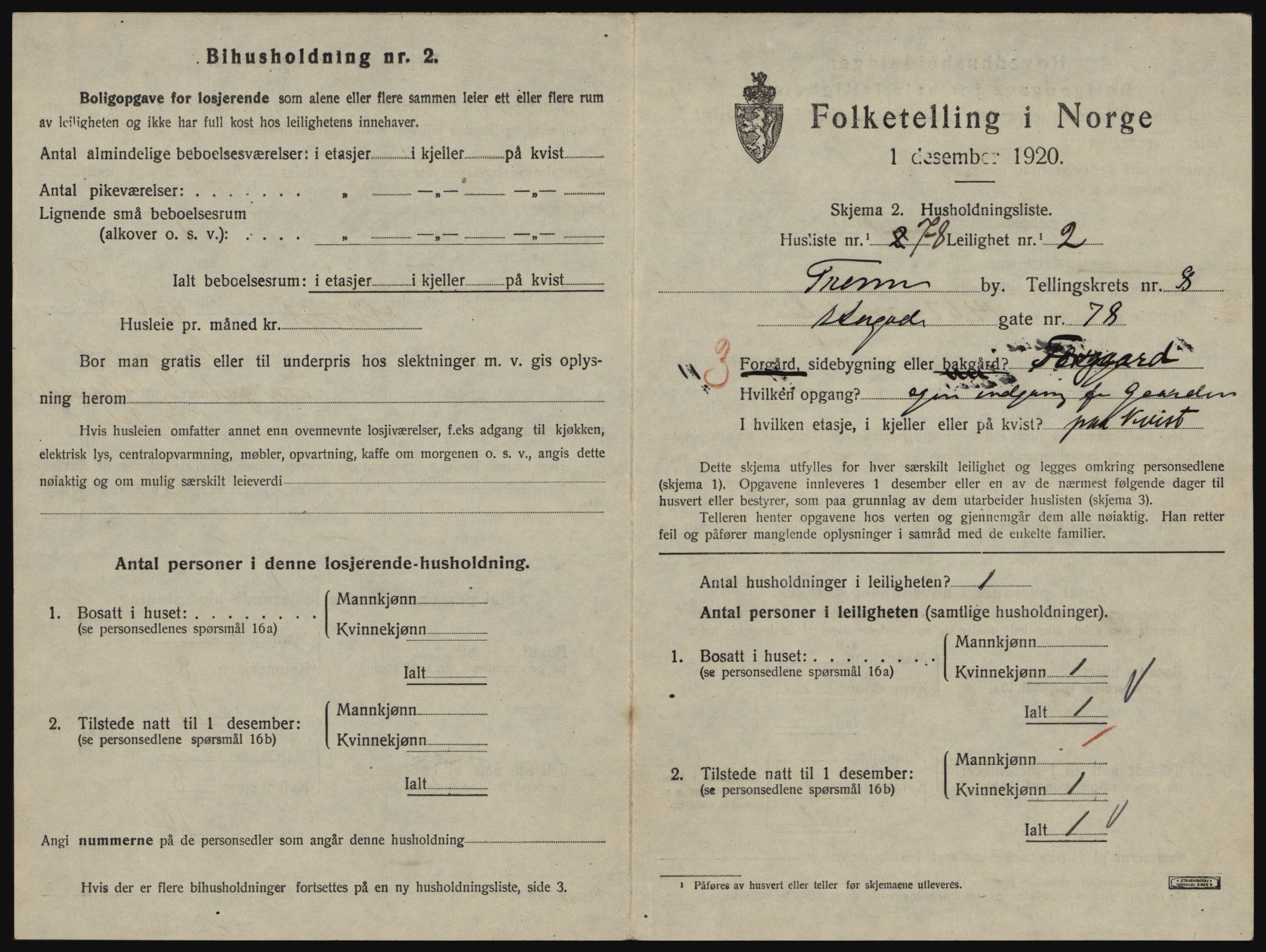 SATØ, 1920 census for Tromsø, 1920, p. 4681