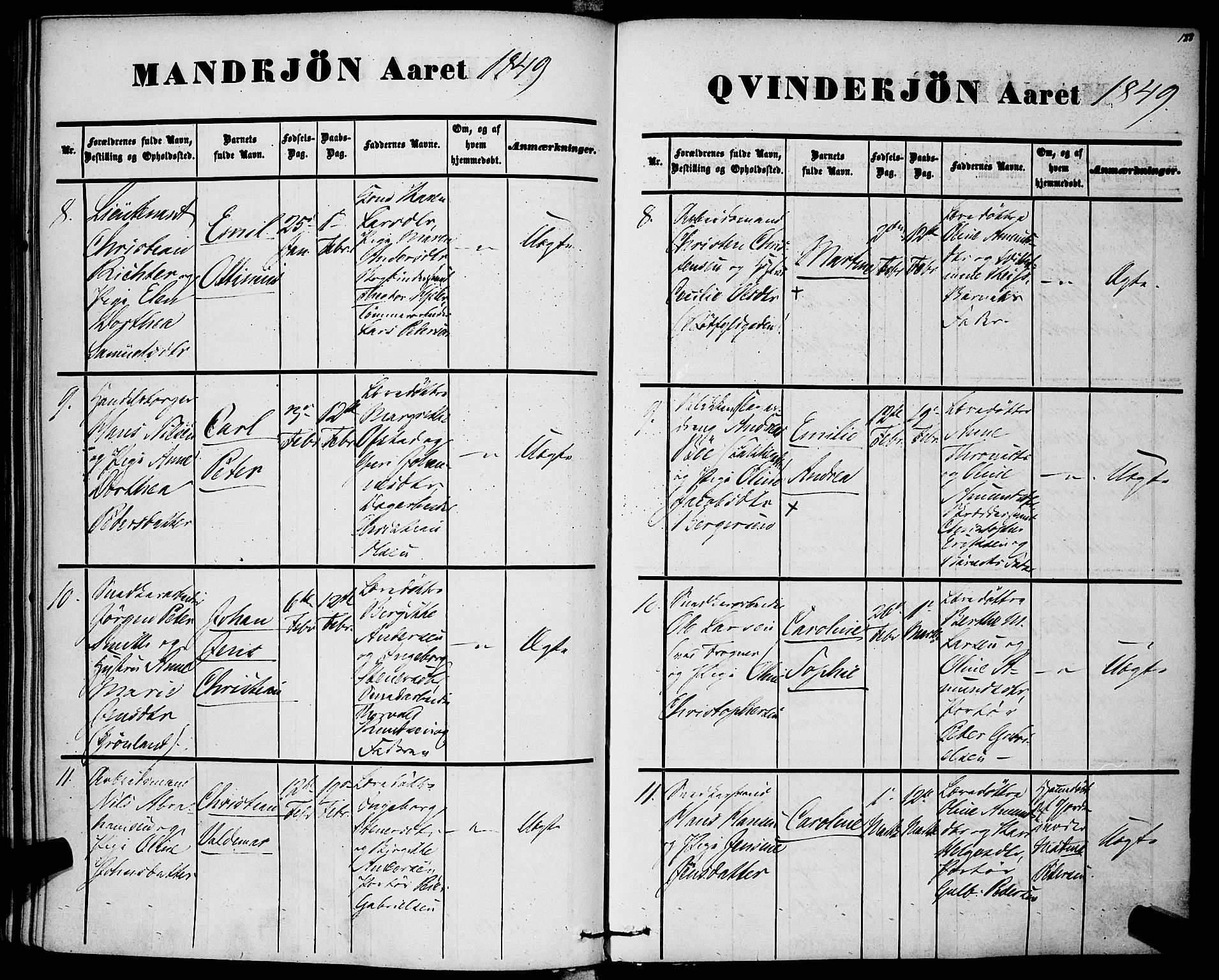 Rikshospitalet prestekontor Kirkebøker, AV/SAO-A-10309b/F/L0003: Parish register (official) no. 3, 1841-1853, p. 188