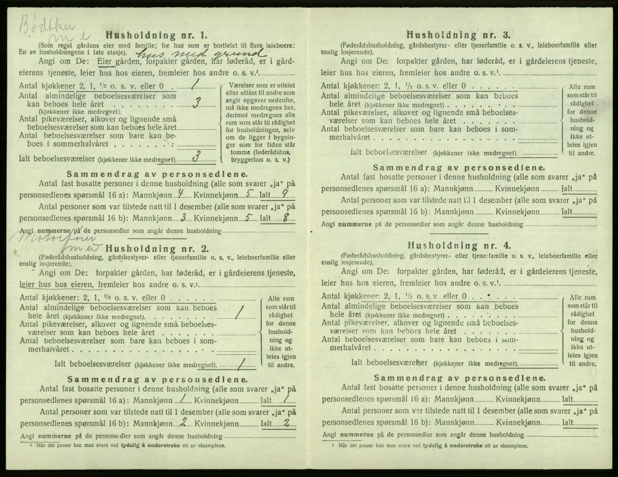 SAB, 1920 census for Laksevåg, 1920, p. 1544