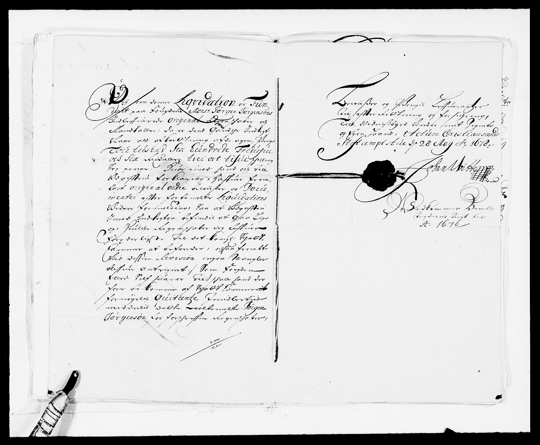 Rentekammeret inntil 1814, Reviderte regnskaper, Fogderegnskap, AV/RA-EA-4092/R34/L2043: Fogderegnskap Bamble, 1676-1677, p. 213