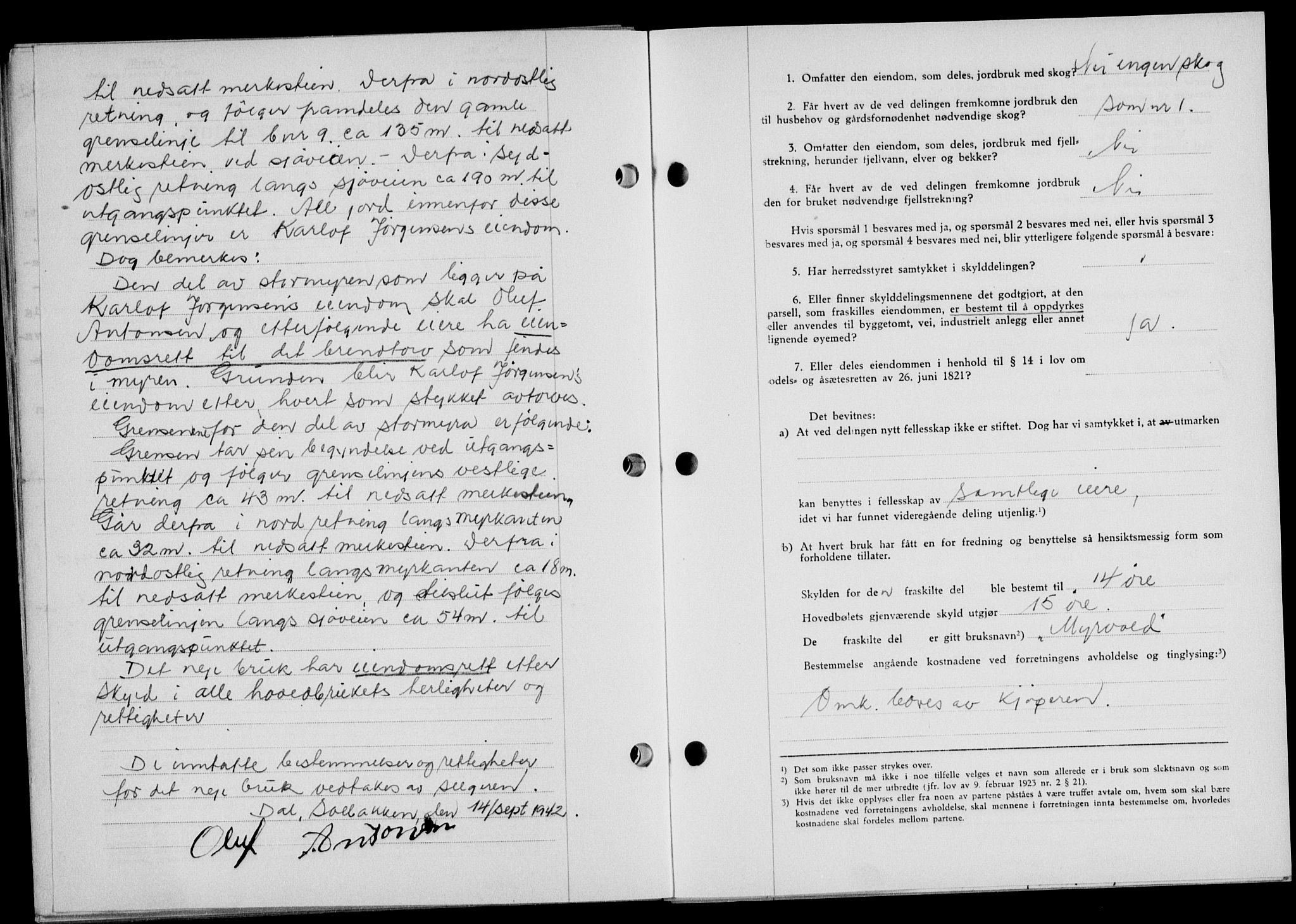 Lofoten sorenskriveri, AV/SAT-A-0017/1/2/2C/L0010a: Mortgage book no. 10a, 1942-1943, Diary no: : 50/1943