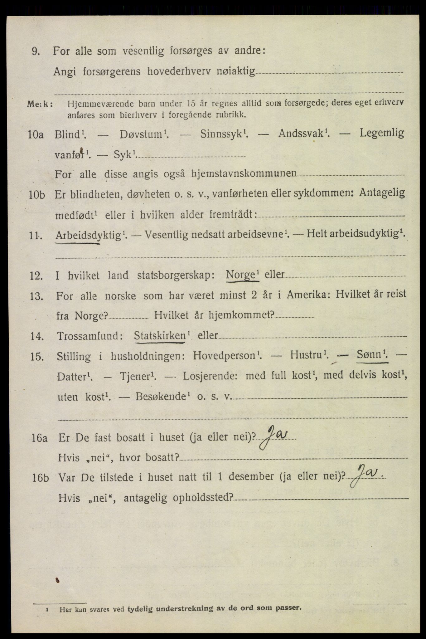 SAH, 1920 census for Tolga, 1920, p. 8544