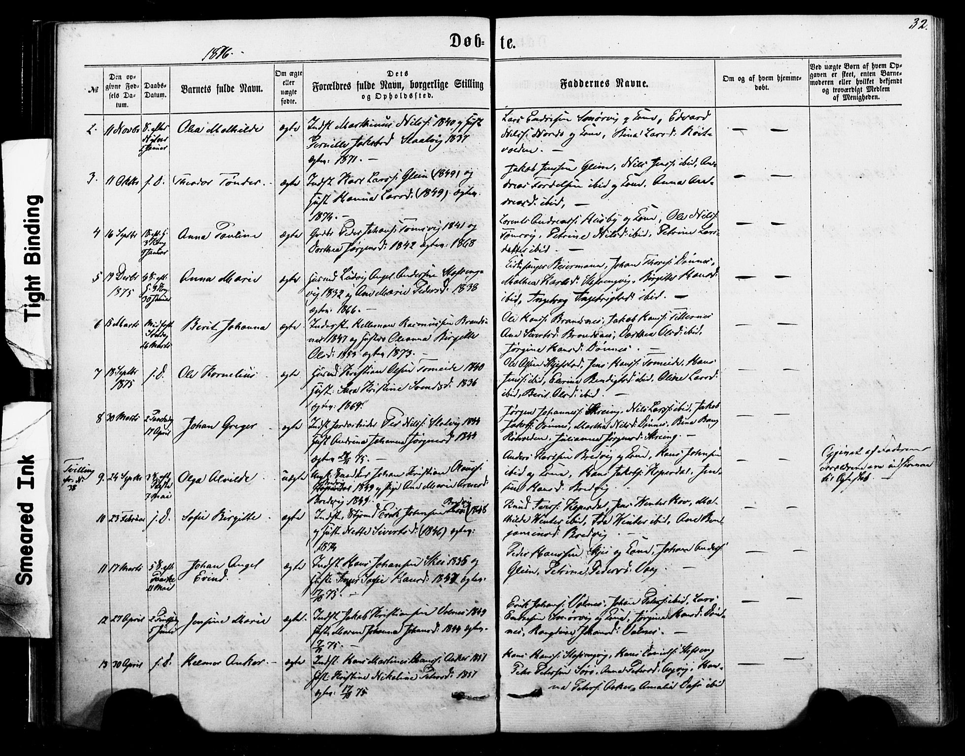 Ministerialprotokoller, klokkerbøker og fødselsregistre - Nordland, SAT/A-1459/835/L0524: Parish register (official) no. 835A02, 1865-1880, p. 32
