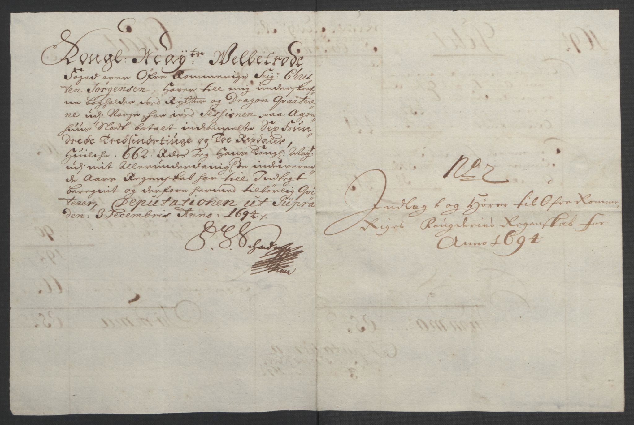 Rentekammeret inntil 1814, Reviderte regnskaper, Fogderegnskap, AV/RA-EA-4092/R12/L0706: Fogderegnskap Øvre Romerike, 1694, p. 282