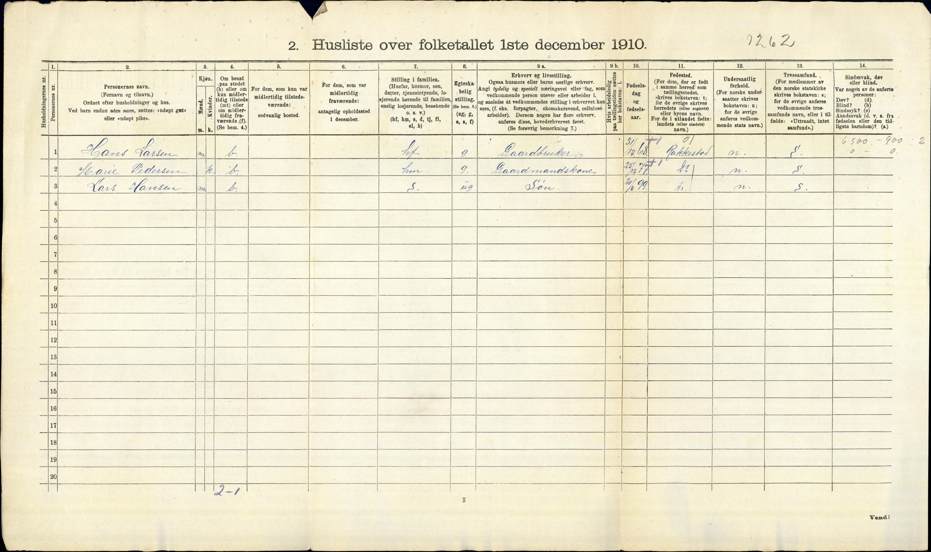 RA, 1910 census for Trøgstad, 1910, p. 36