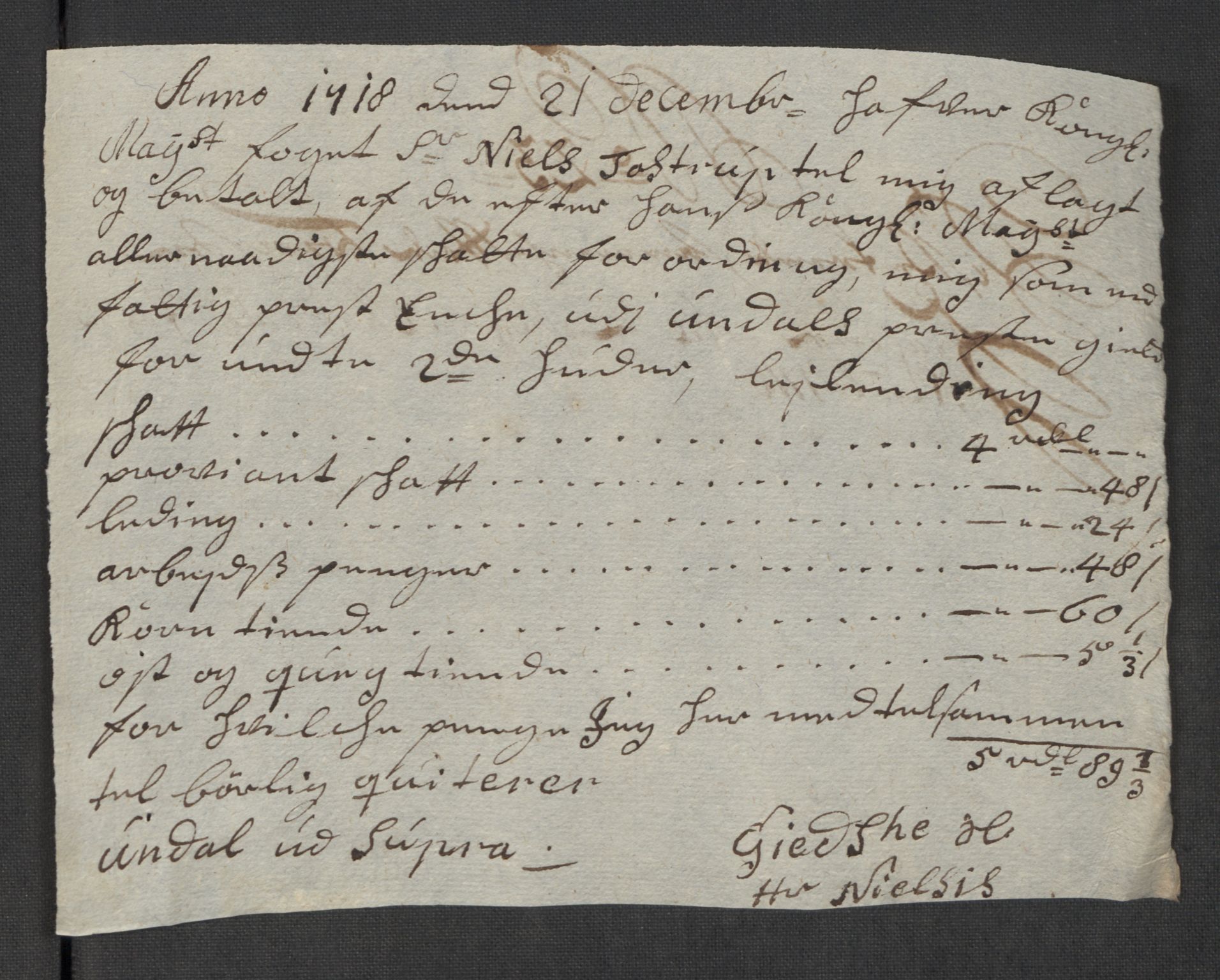 Rentekammeret inntil 1814, Reviderte regnskaper, Fogderegnskap, AV/RA-EA-4092/R43/L2563: Fogderegnskap Lista og Mandal, 1718, p. 345