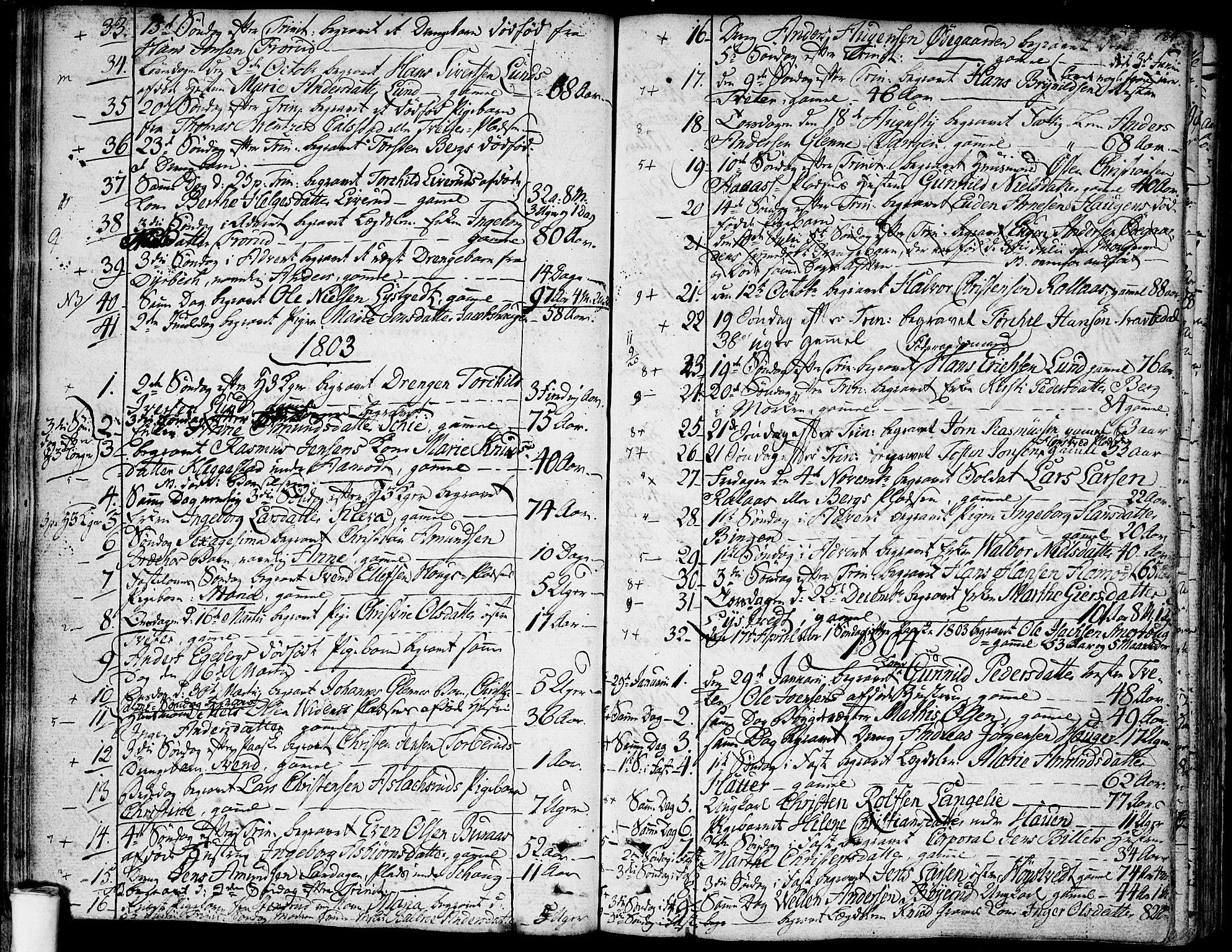 Skiptvet prestekontor Kirkebøker, AV/SAO-A-20009/F/Fa/L0004: Parish register (official) no. 4, 1794-1814, p. 184