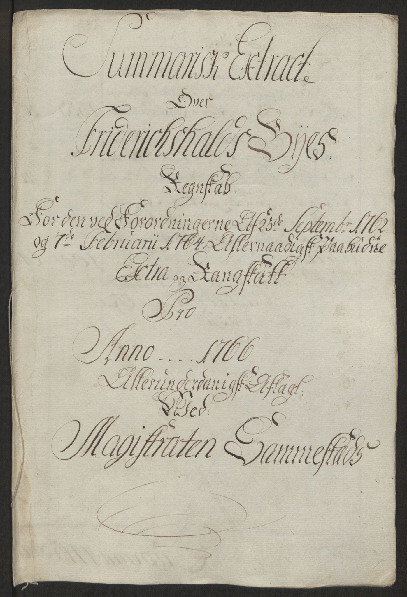 Rentekammeret inntil 1814, Reviderte regnskaper, Byregnskaper, AV/RA-EA-4066/R/Ra/L0006/0001: [A4] Kontribusjonsregnskap / Ekstraskatt, 1762-1772, p. 131