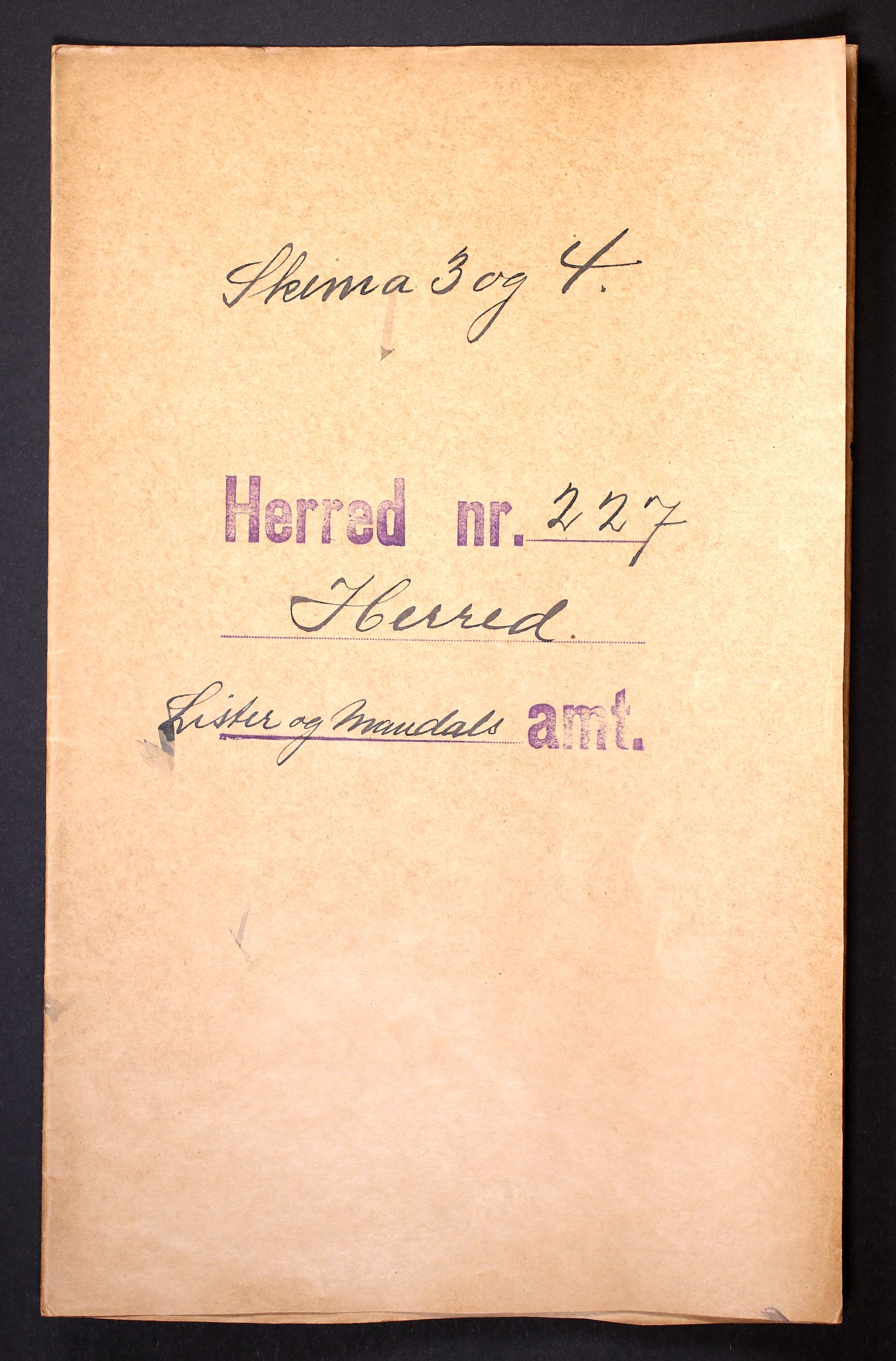 RA, 1910 census for Herad, 1910, p. 1