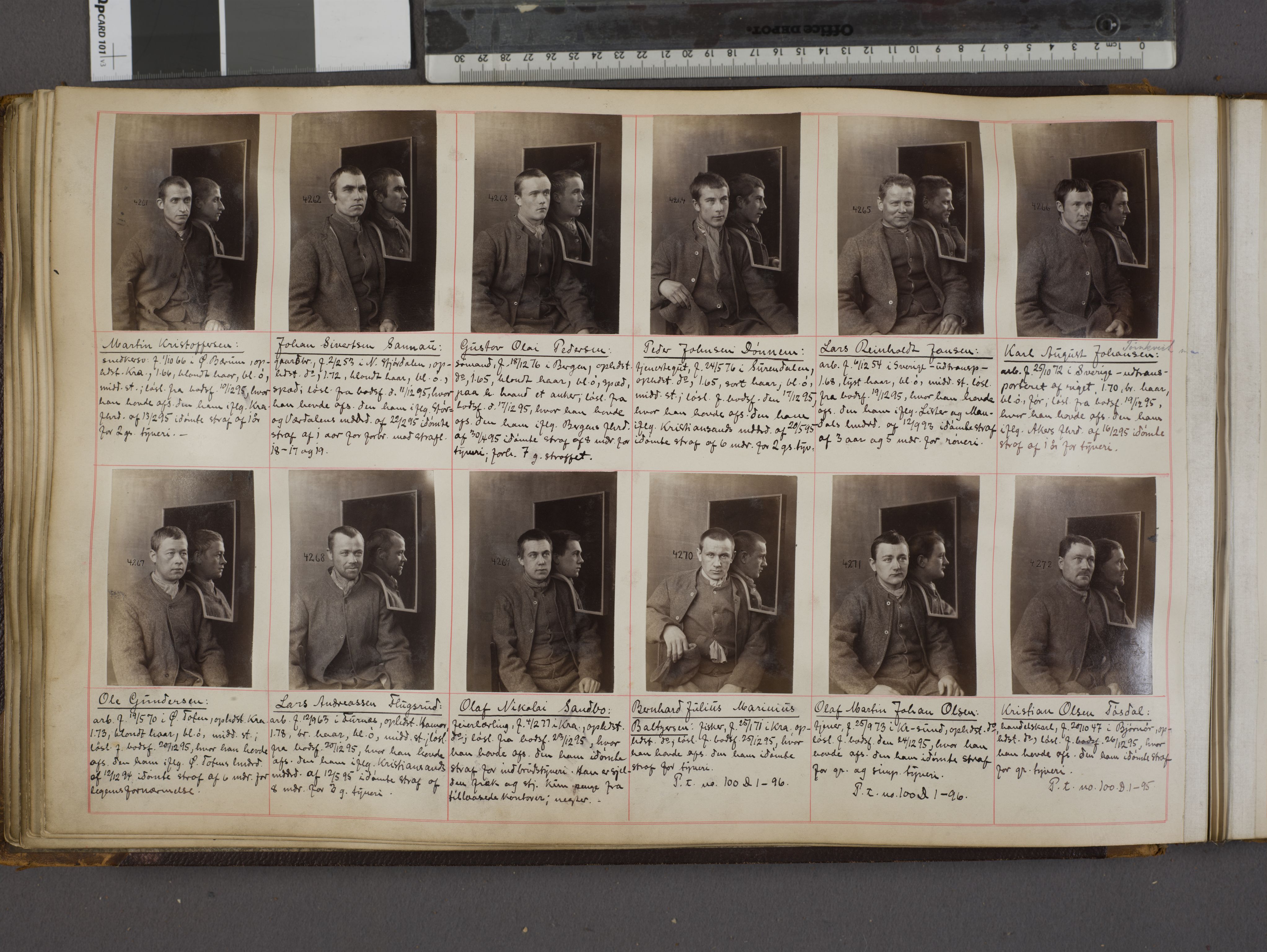 Oslo politikammer, Kriminalavdelingen, AV/SAO-A-11137/U/Ua/L0004: Forbryteralbum, 1895-1897, p. 20