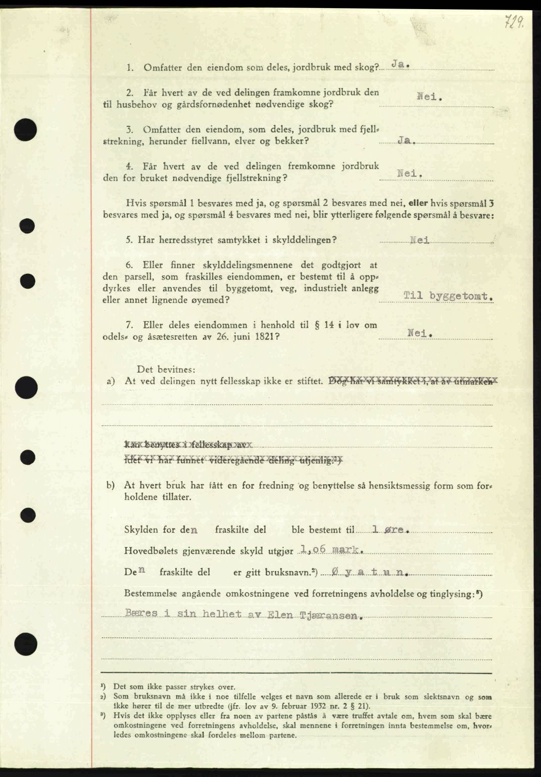 Nordmøre sorenskriveri, AV/SAT-A-4132/1/2/2Ca: Mortgage book no. A103, 1946-1947, Diary no: : 1/1947