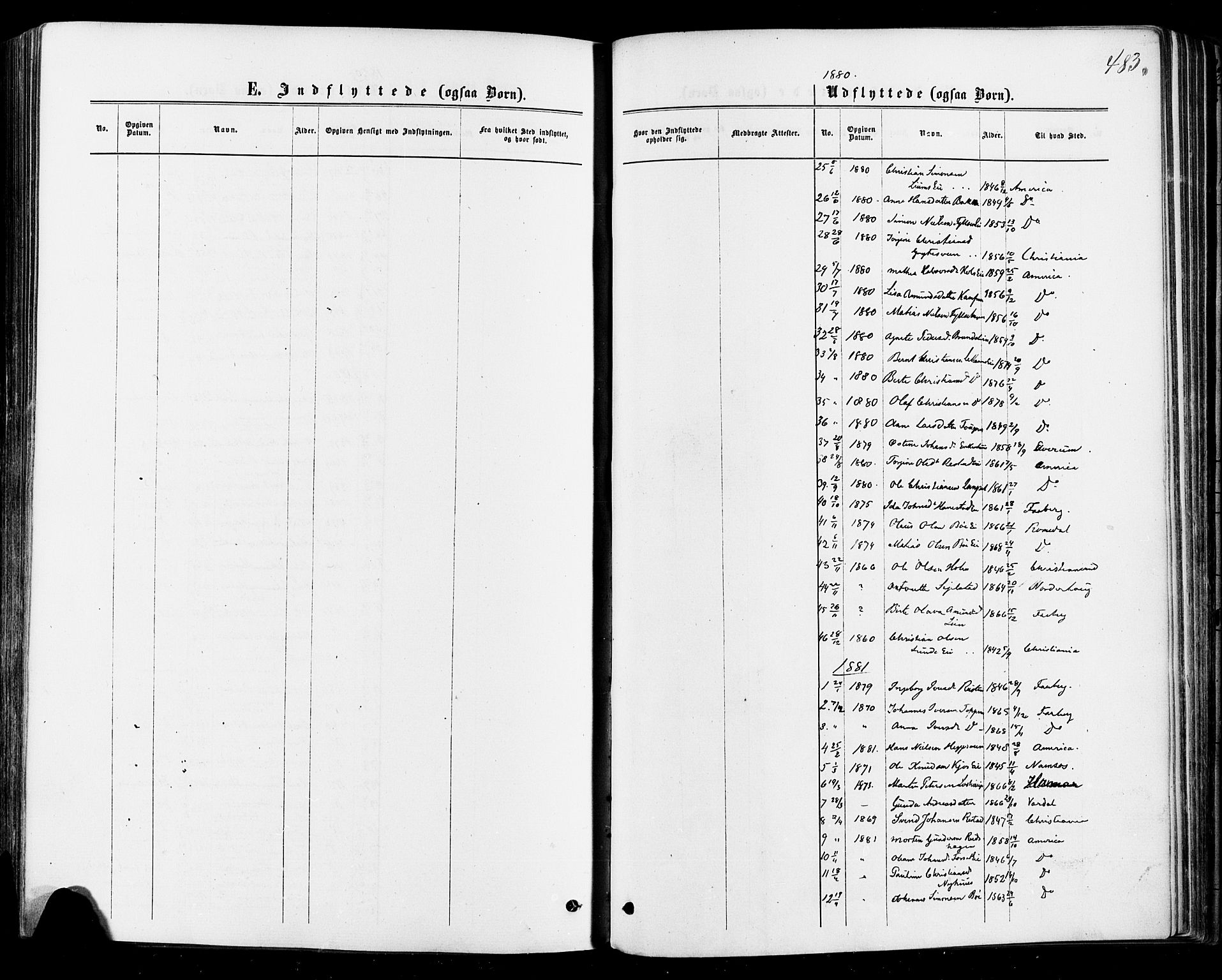 Østre Gausdal prestekontor, SAH/PREST-092/H/Ha/Haa/L0001: Parish register (official) no. 1, 1874-1886, p. 483