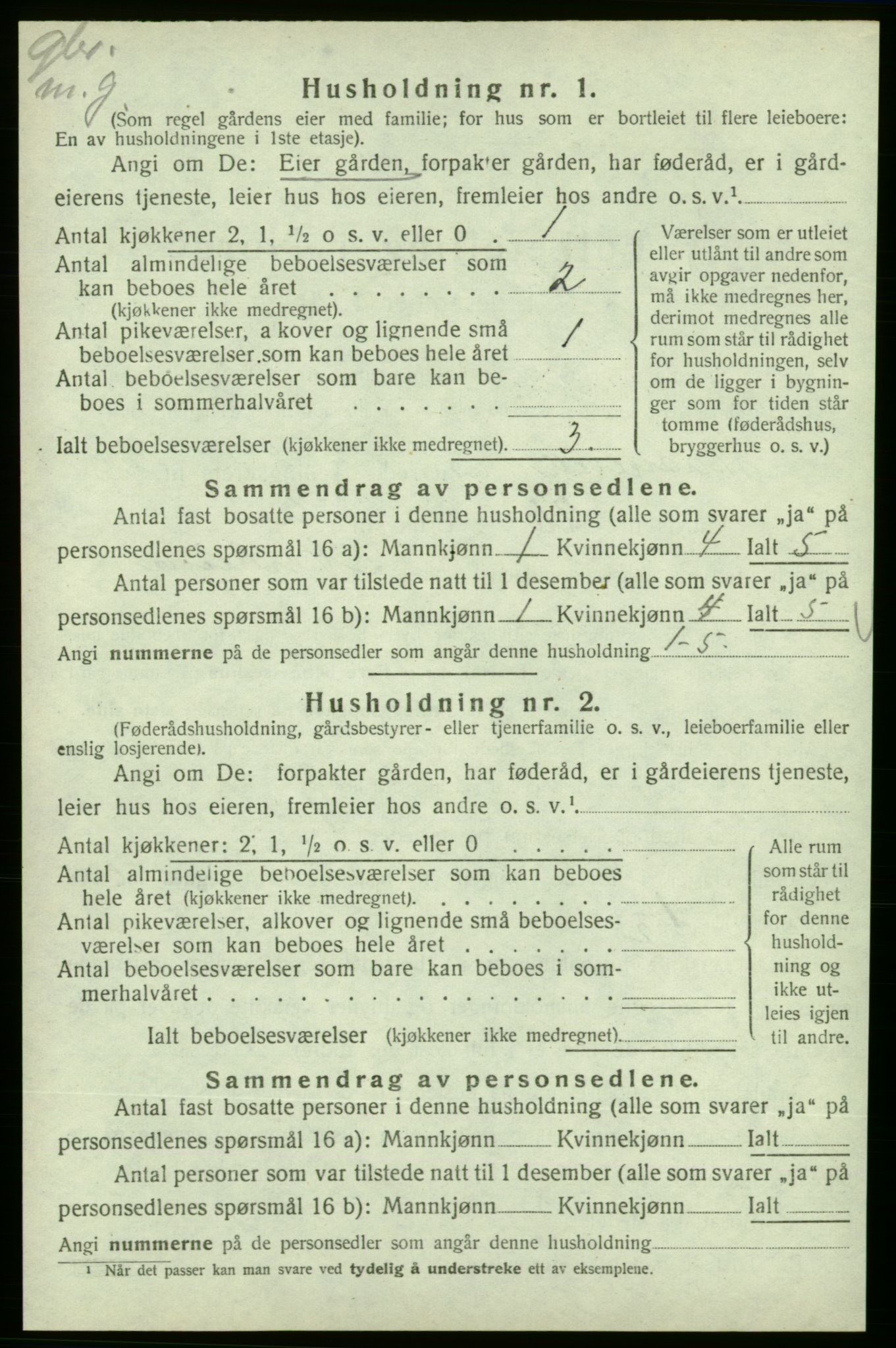 SAB, 1920 census for Skånevik, 1920, p. 1691