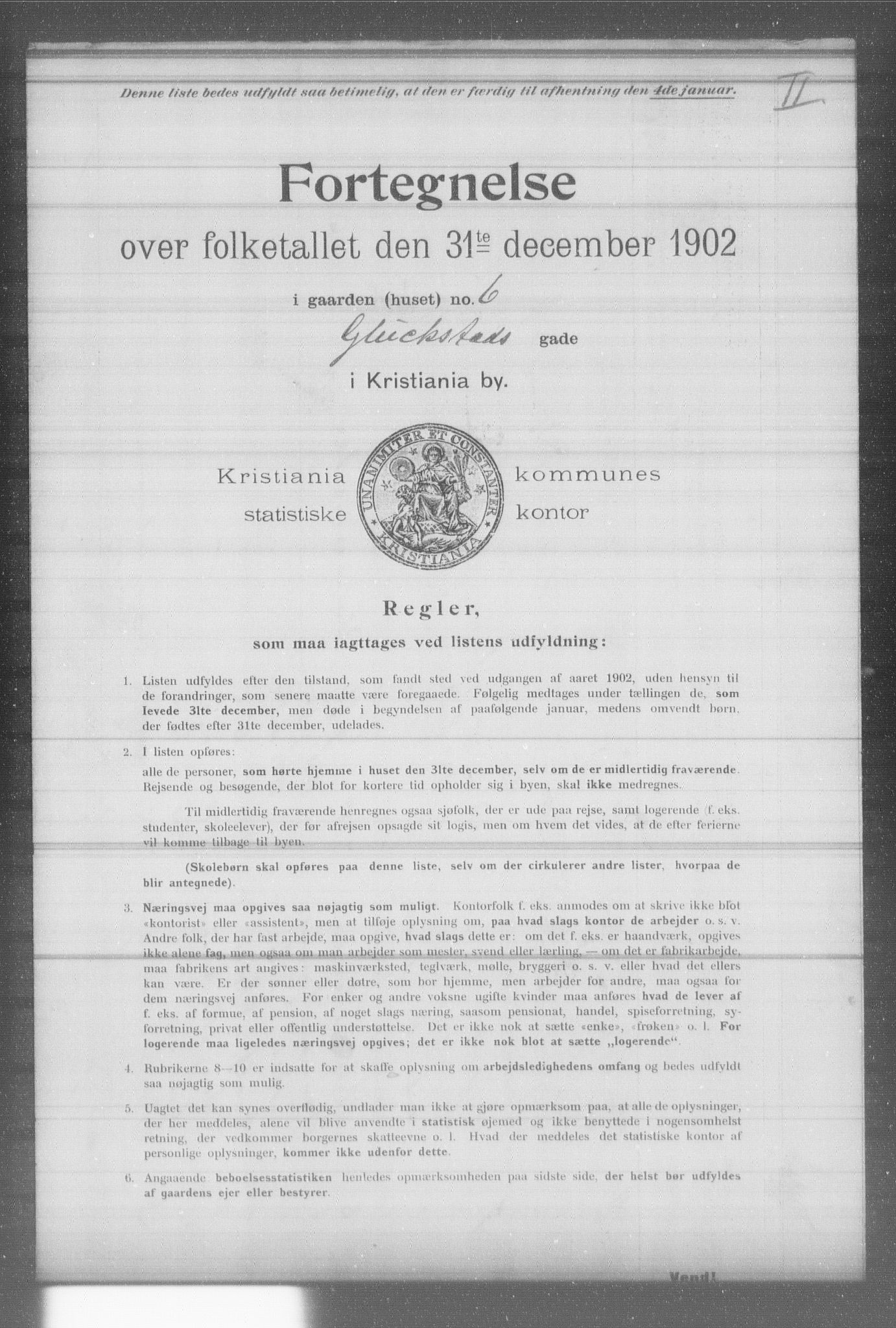 OBA, Municipal Census 1902 for Kristiania, 1902, p. 5690