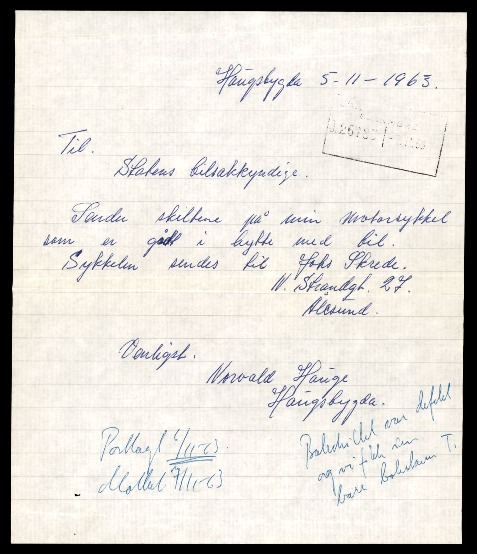 Møre og Romsdal vegkontor - Ålesund trafikkstasjon, AV/SAT-A-4099/F/Fe/L0041: Registreringskort for kjøretøy T 13710 - T 13905, 1927-1998, p. 1163