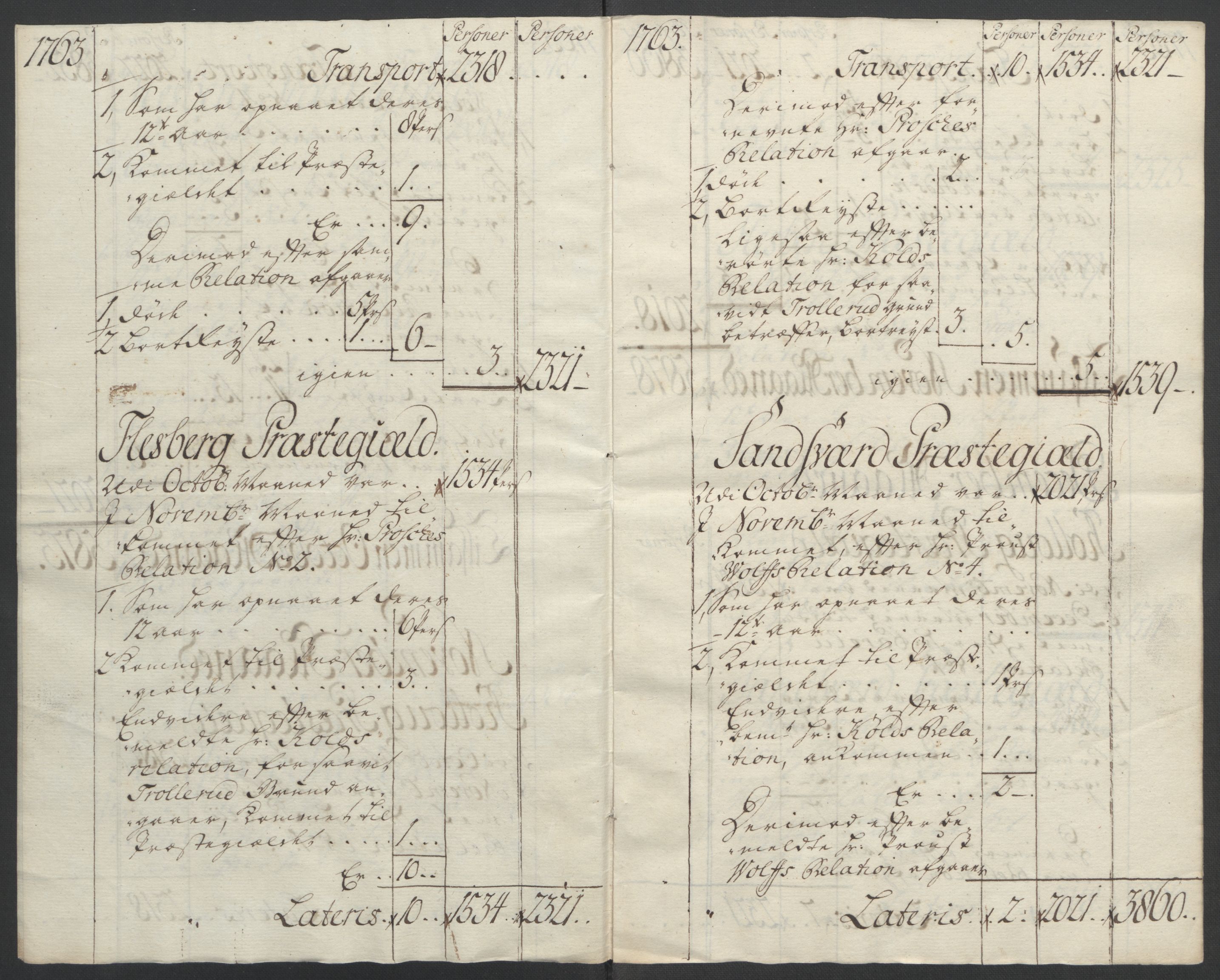 Rentekammeret inntil 1814, Reviderte regnskaper, Fogderegnskap, AV/RA-EA-4092/R24/L1672: Ekstraskatten Numedal og Sandsvær, 1762-1767, p. 154