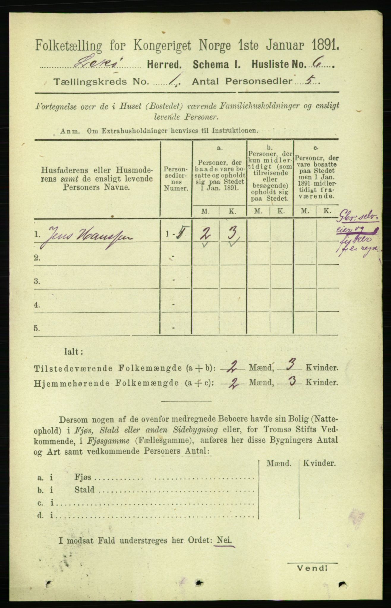 RA, 1891 census for 1755 Leka, 1891, p. 24