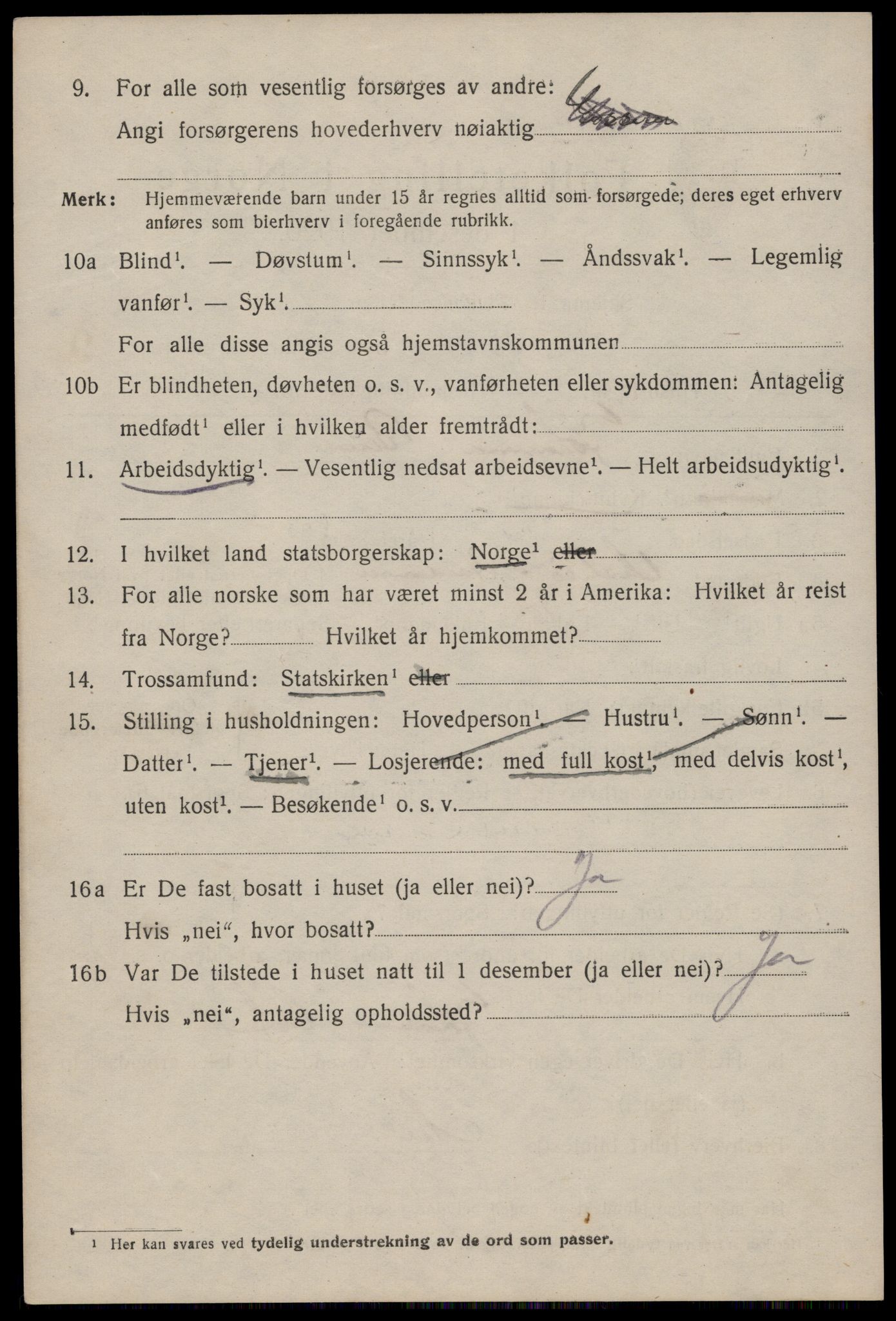 SAST, 1920 census for Haugesund, 1920, p. 32664